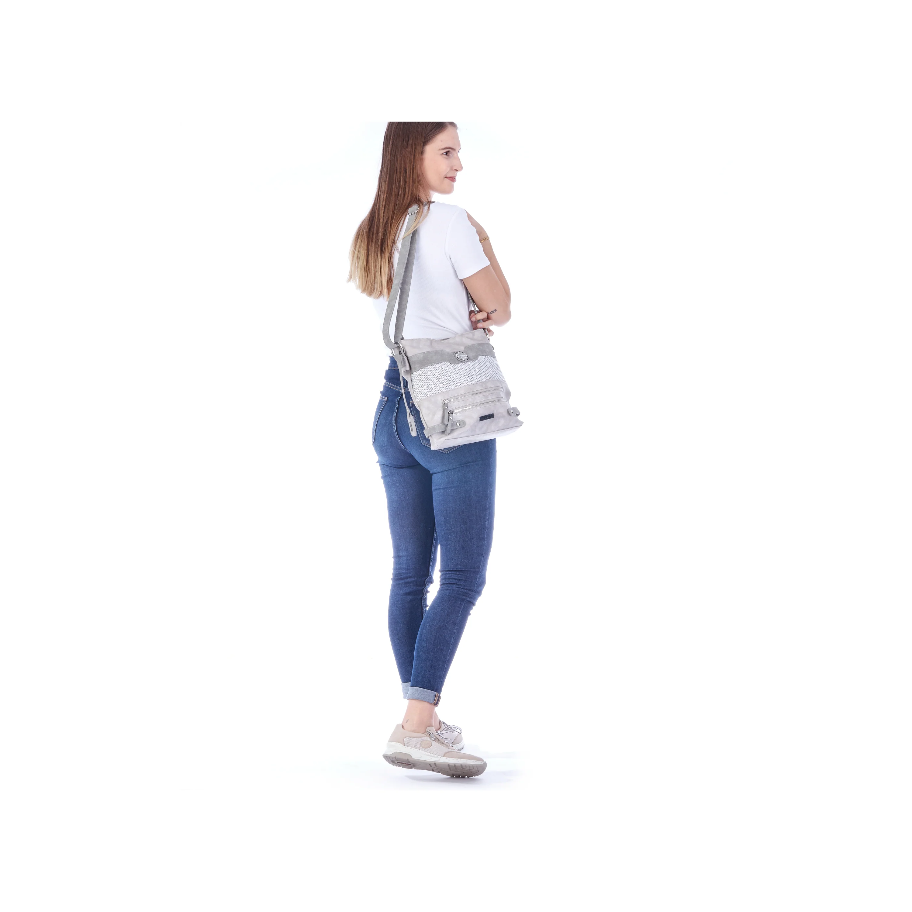 Rieker Women's Shoulder Bag - Grey | H1346-40 - Image 14