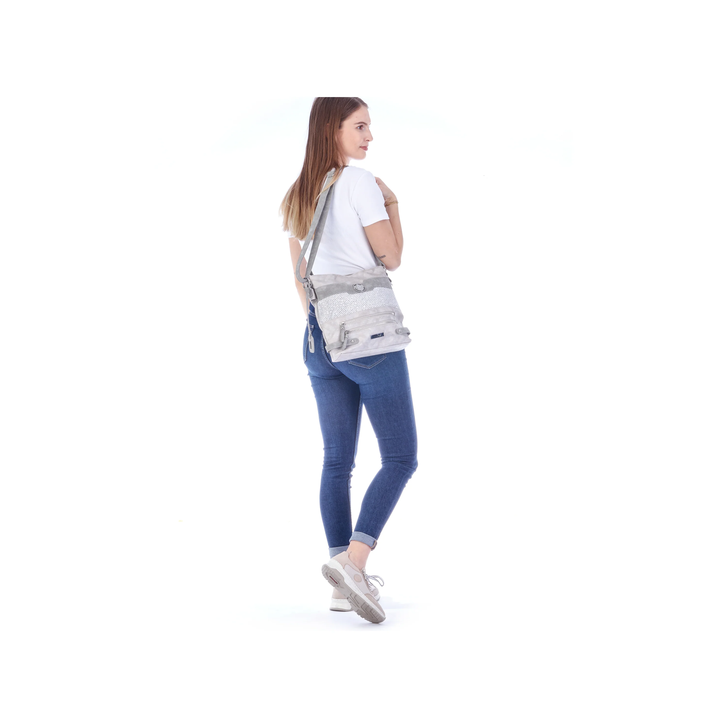 Rieker Women's Shoulder Bag - Grey | H1346-40 - Image 15