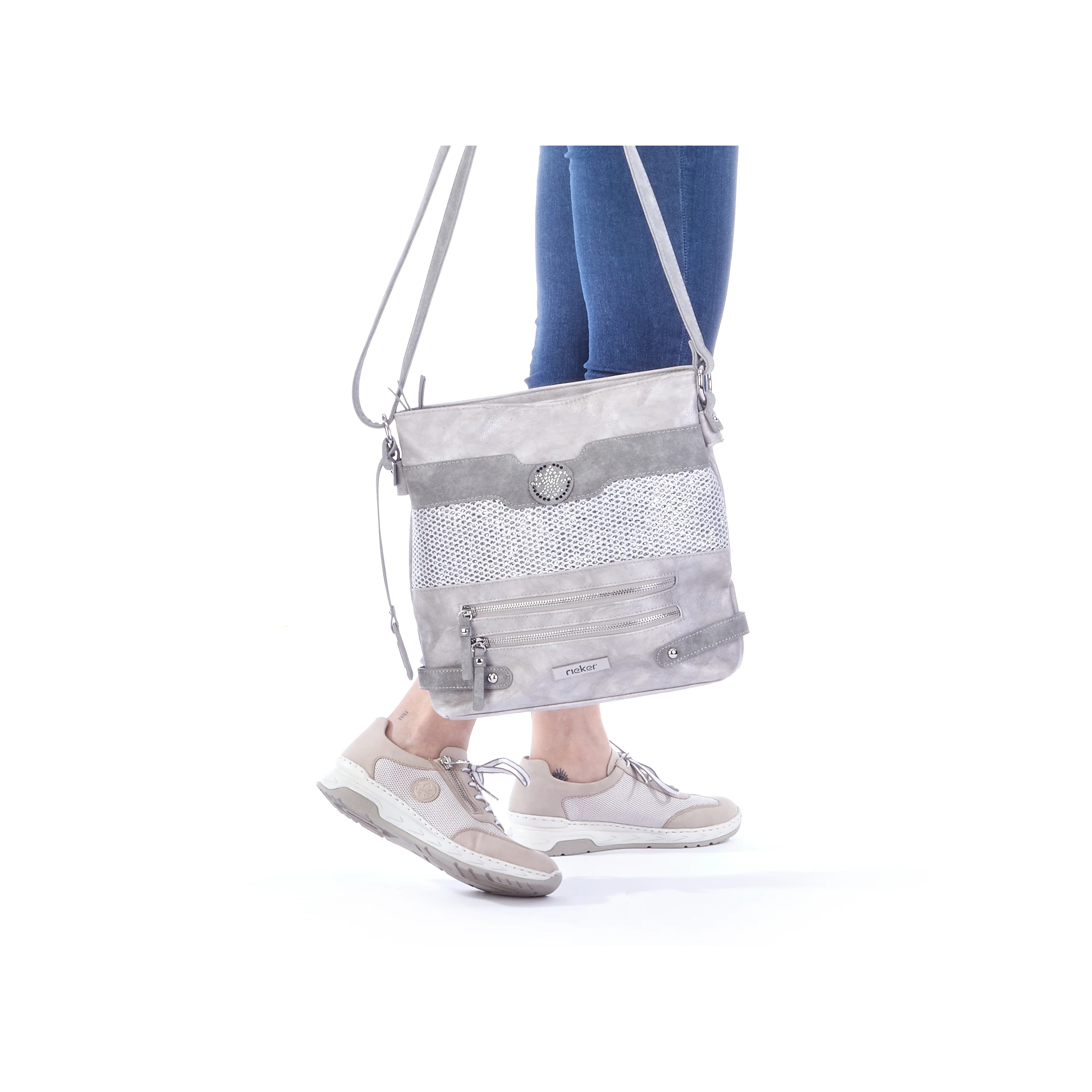 Rieker Women's Shoulder Bag - Grey | H1346-40 - Image 19