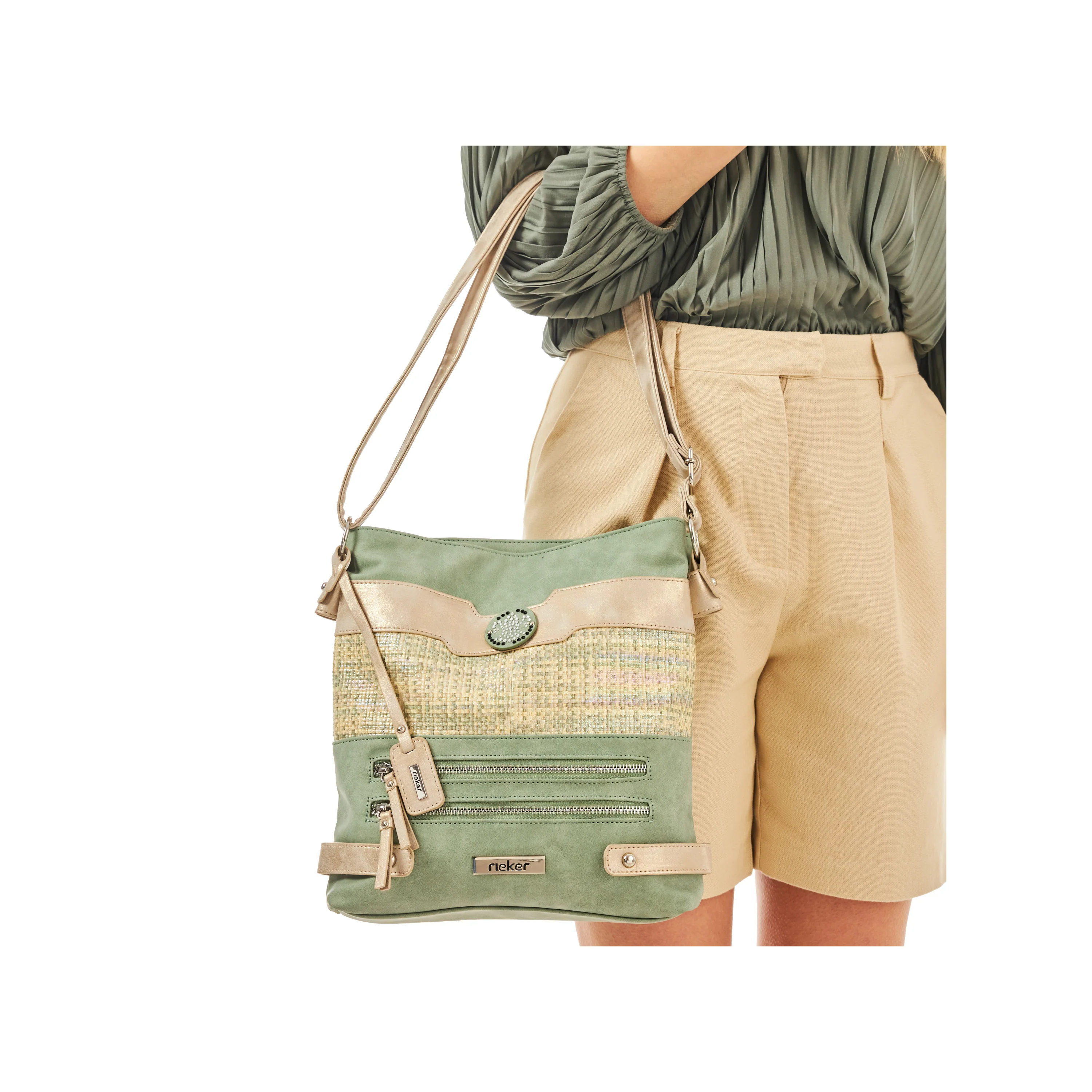 Rieker Women's Shoulder Bag - Green | H1346-52 - Image 18