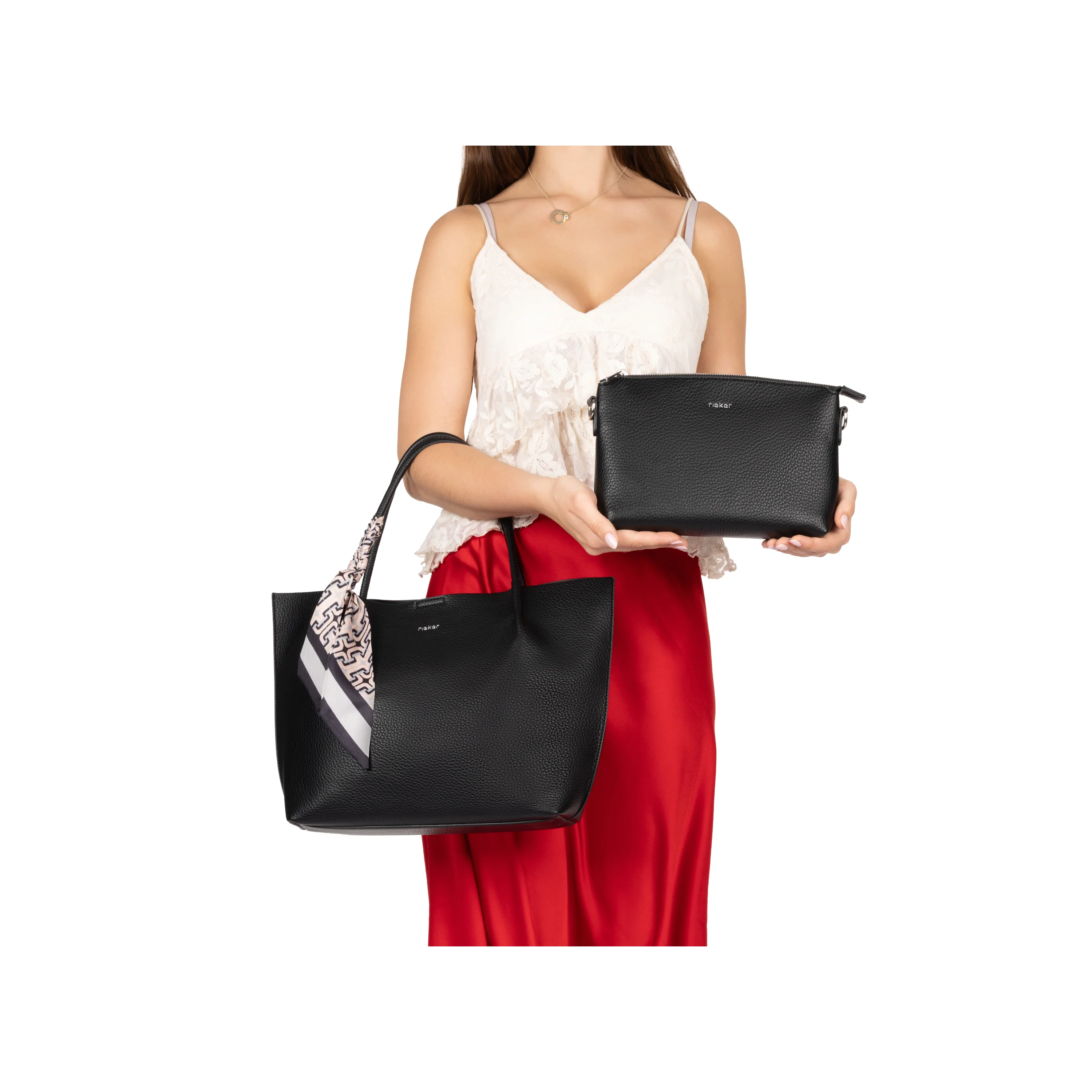 Rieker Women's Shopper Bag - Black | H1399-00 - Image 13