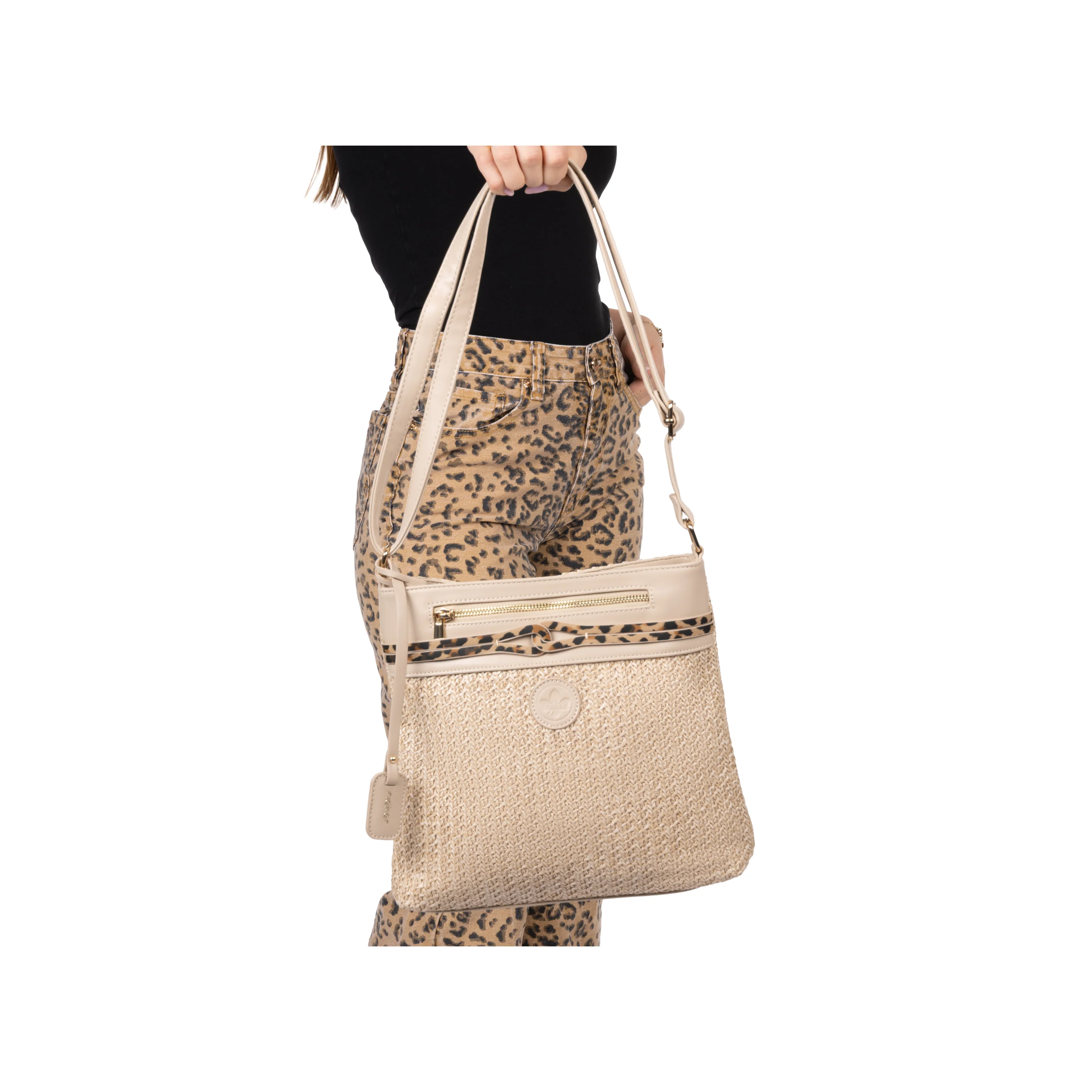 Rieker Women's Shoulder Bag - Beige | H1519-65 - Image 16