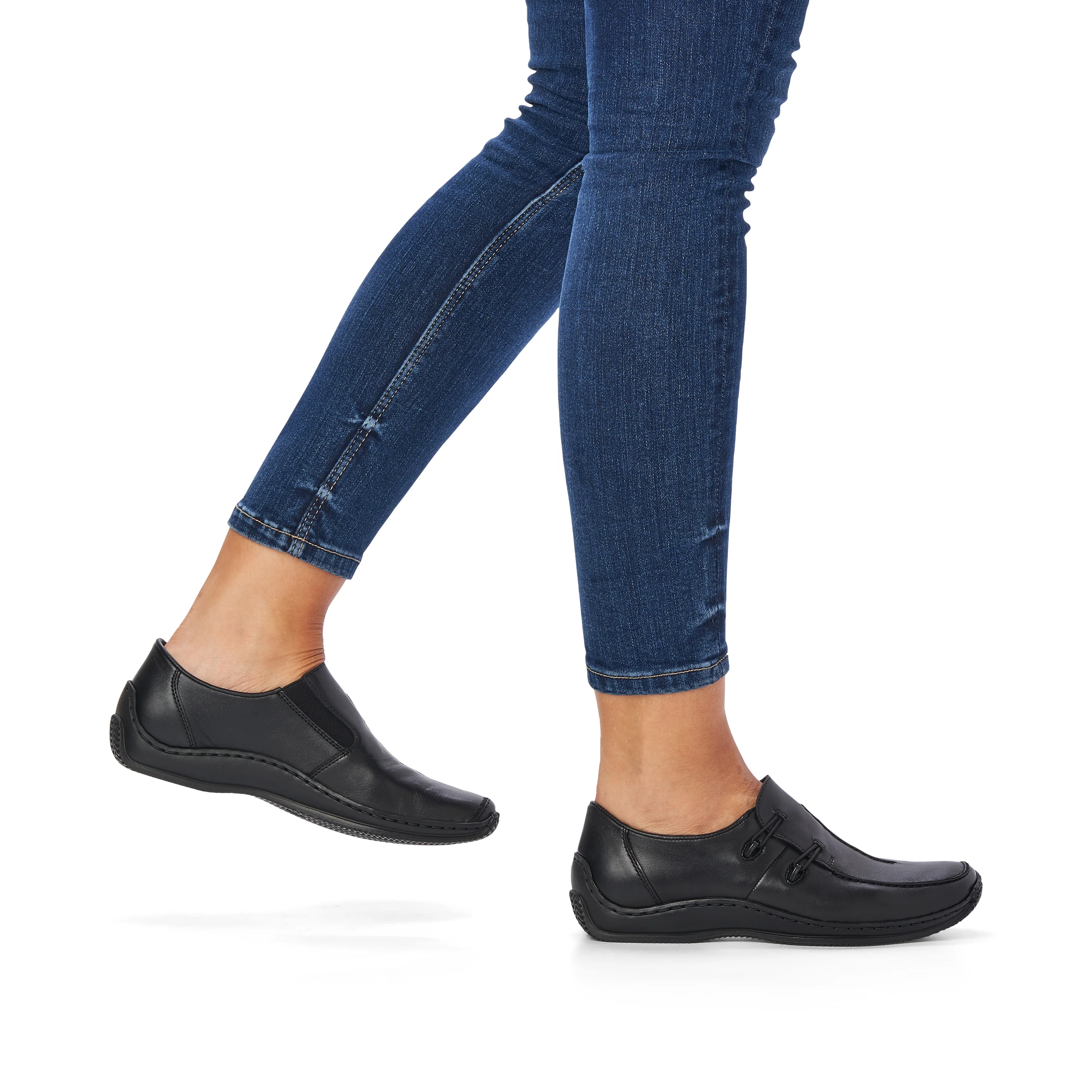 Rieker Women's Loafer Shoe - Black | L1751-00 - Image 19