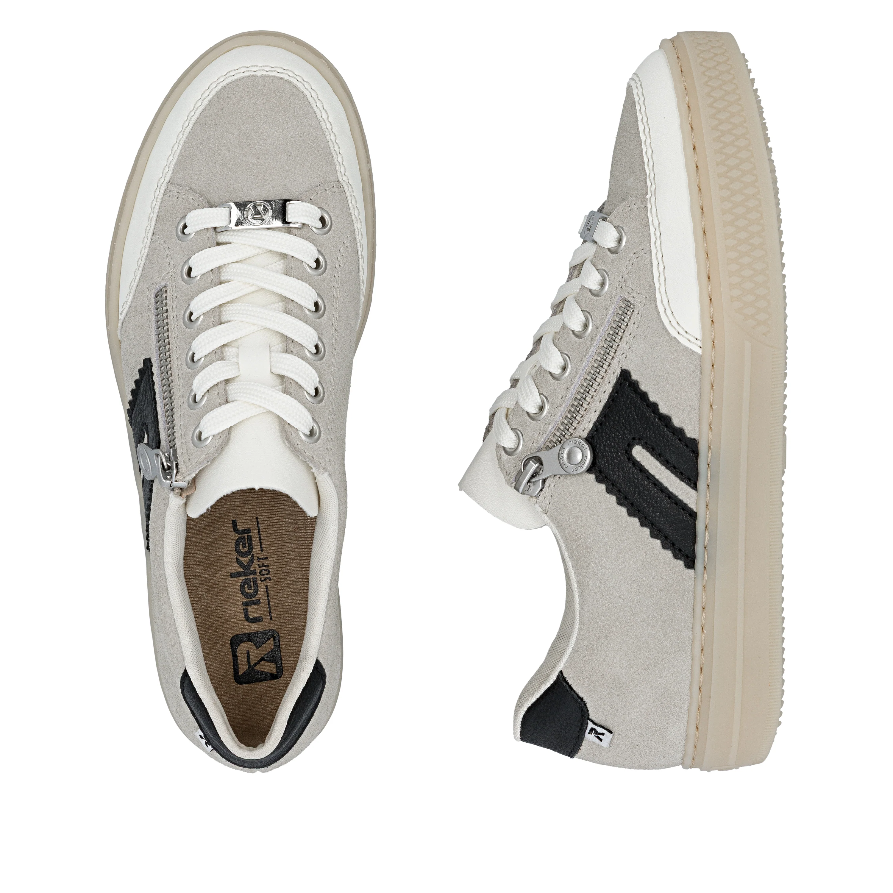 Rieker Women's Trainer - Grey | L5903-40 - Image 18