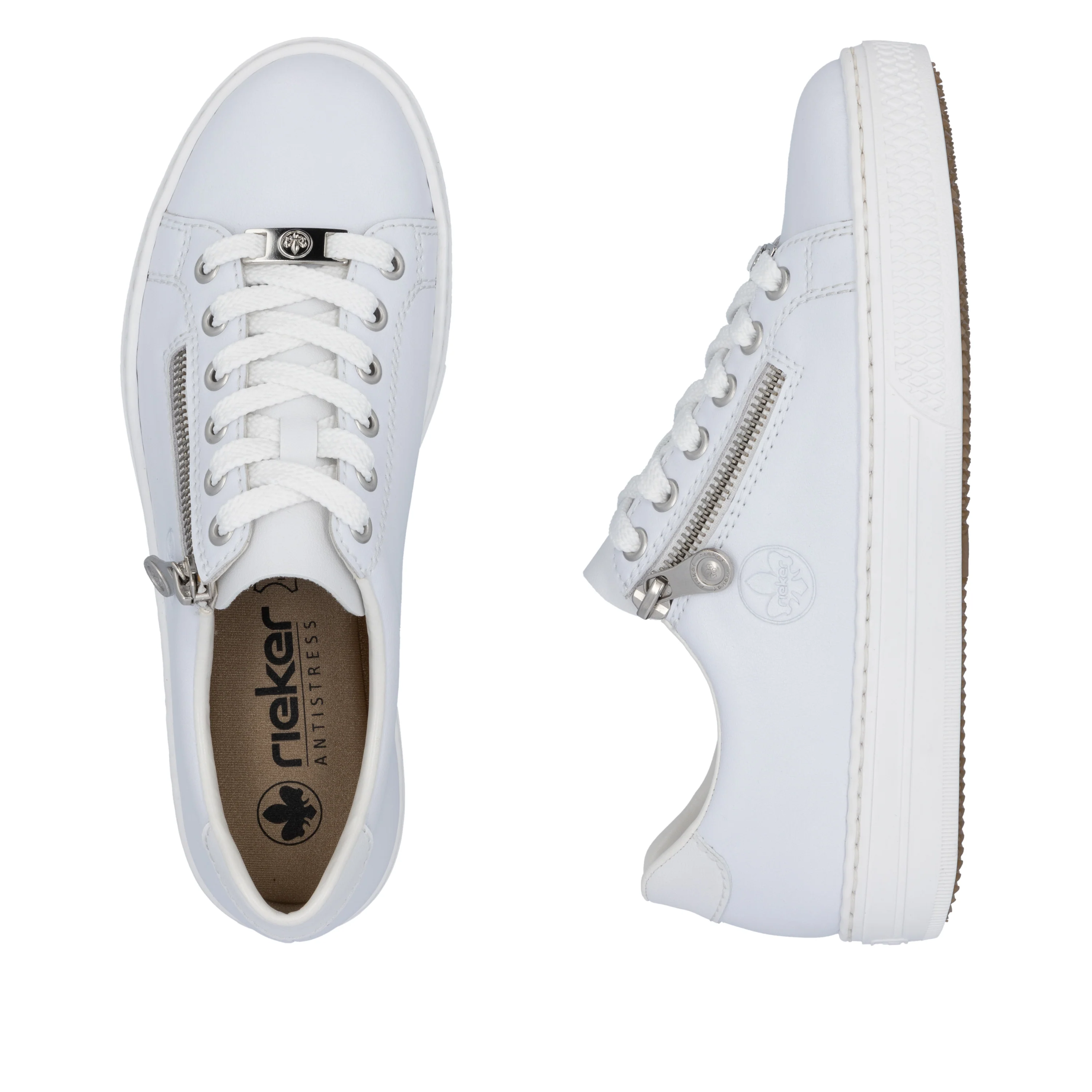 Rieker Women's Trainer - White | L59L1-83 - Image 18