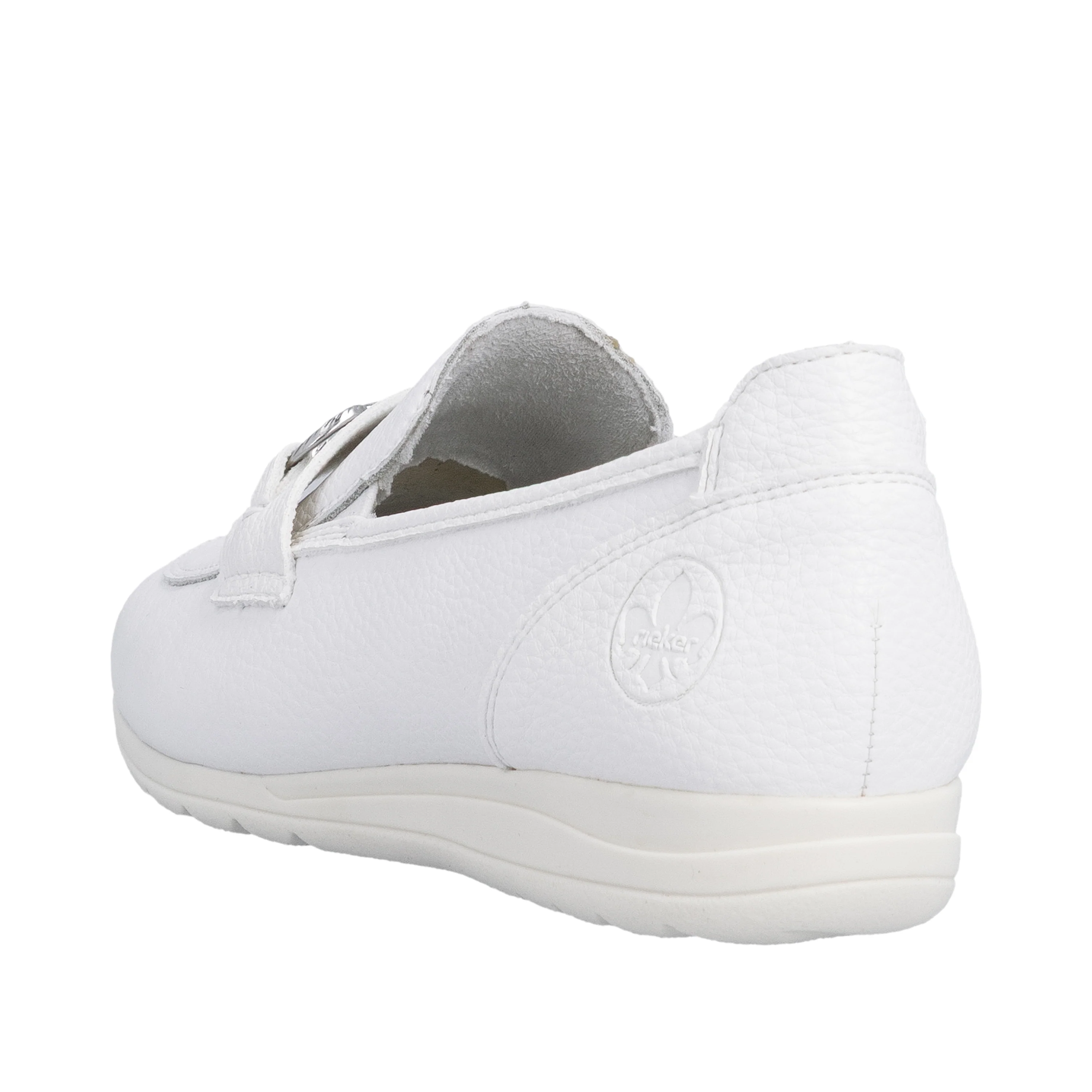 Rieker Women's Loafer Shoe - White | L9355-80 - Image 5