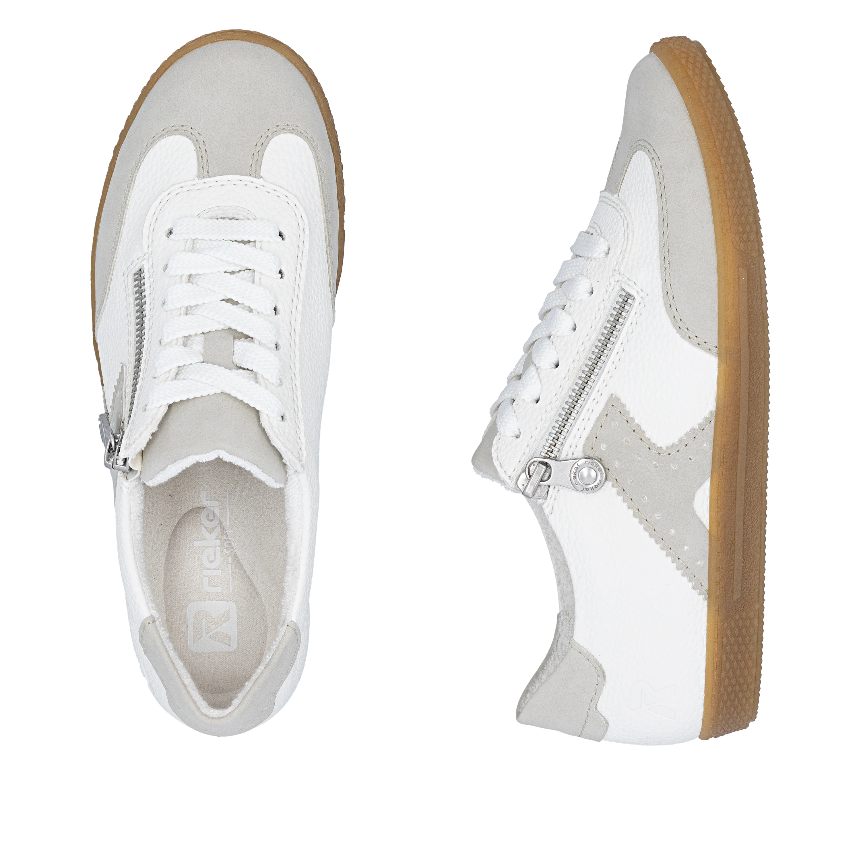 Rieker Women's Trainer - White | L9700-80 - Image 9