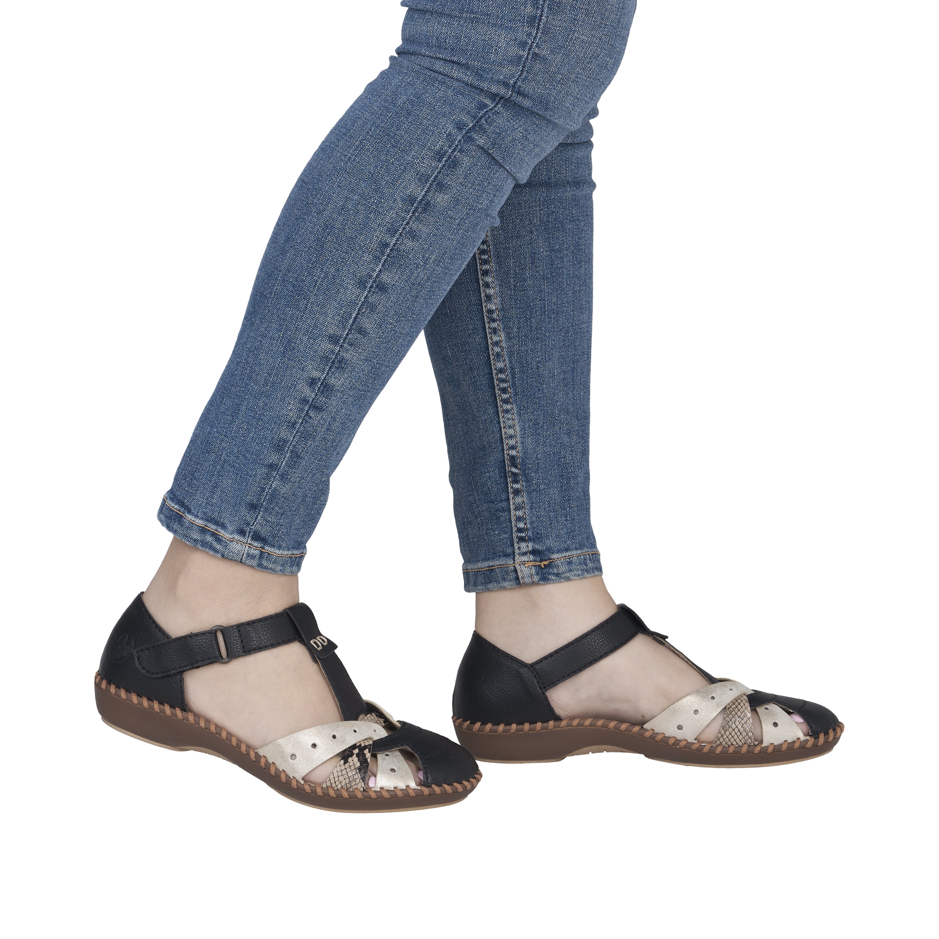Rieker Women's Mary Jane Shoe - Black | M1655-00 - Image 19