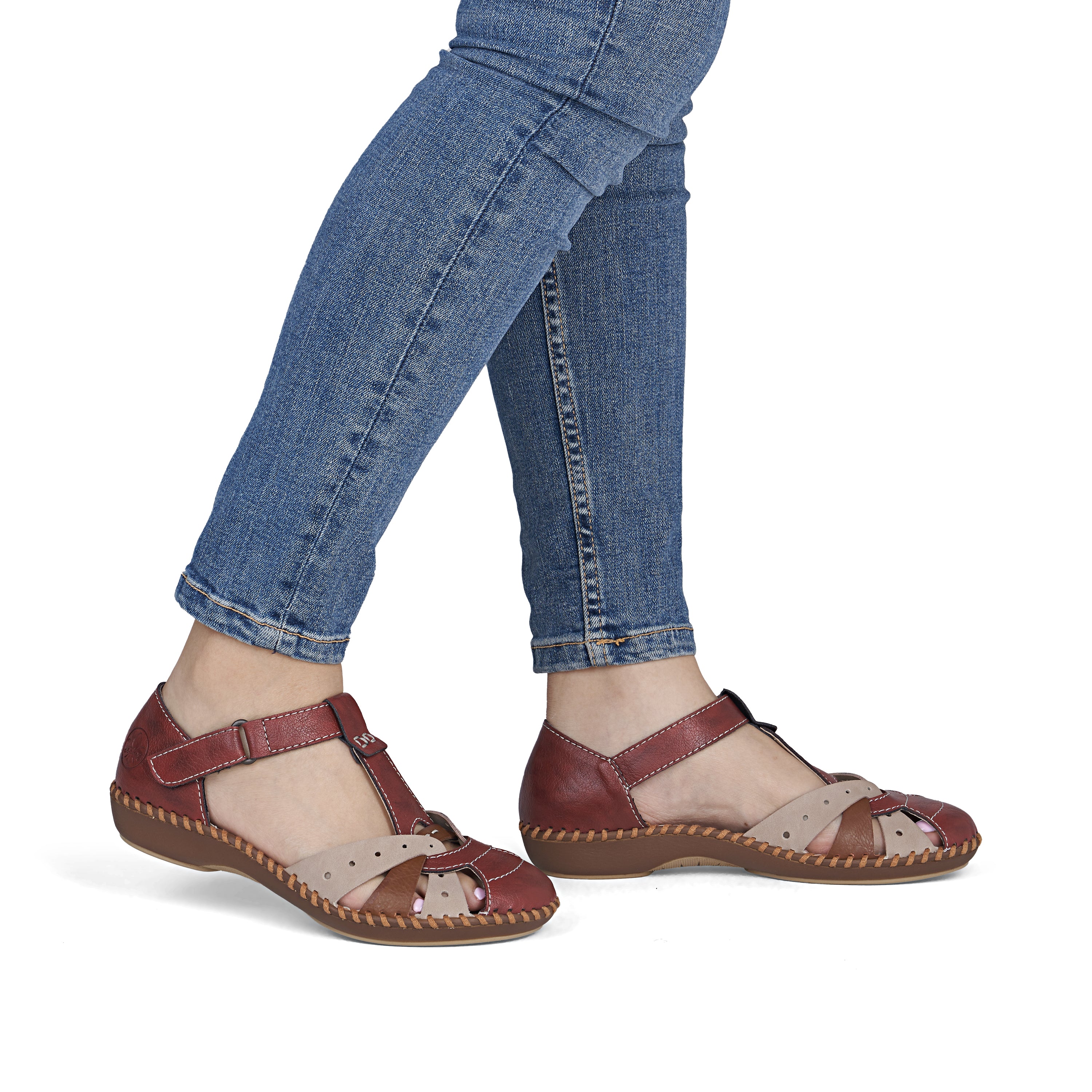 Rieker Women's Mary Jane Shoe - Red | M1655-34 - Image 20