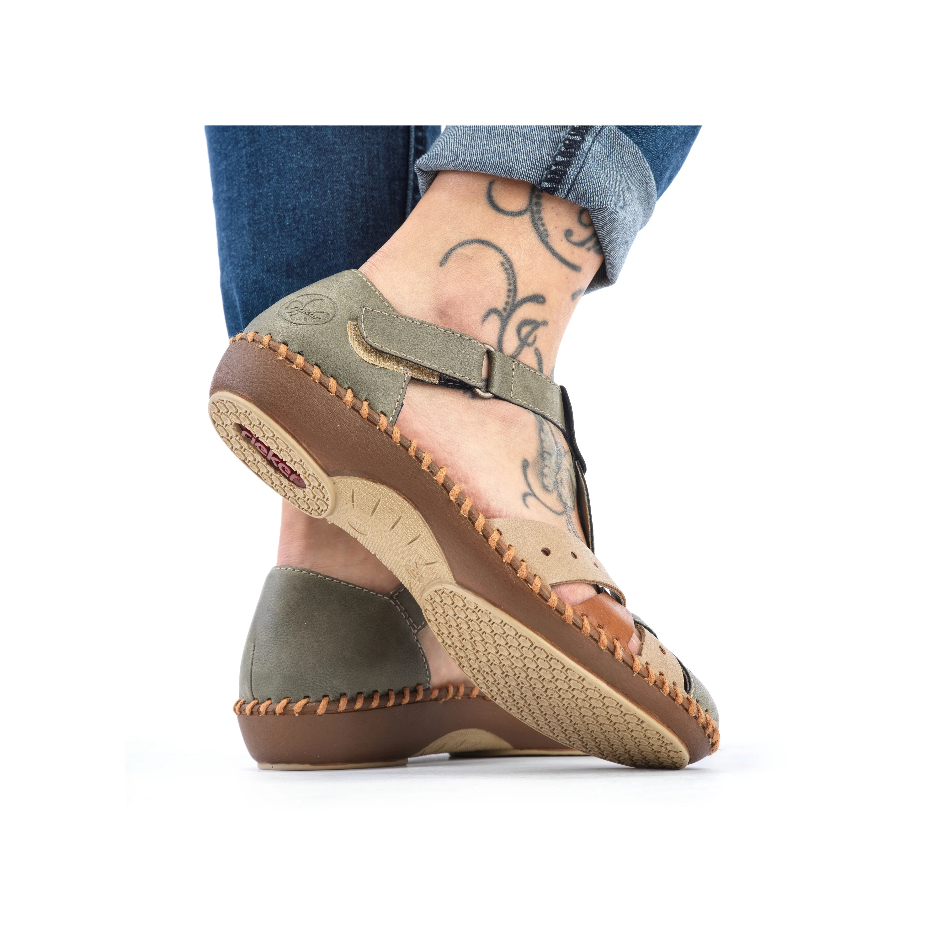 Rieker Women's Mary Jane Shoe - Green | M1655-54 - Image 11