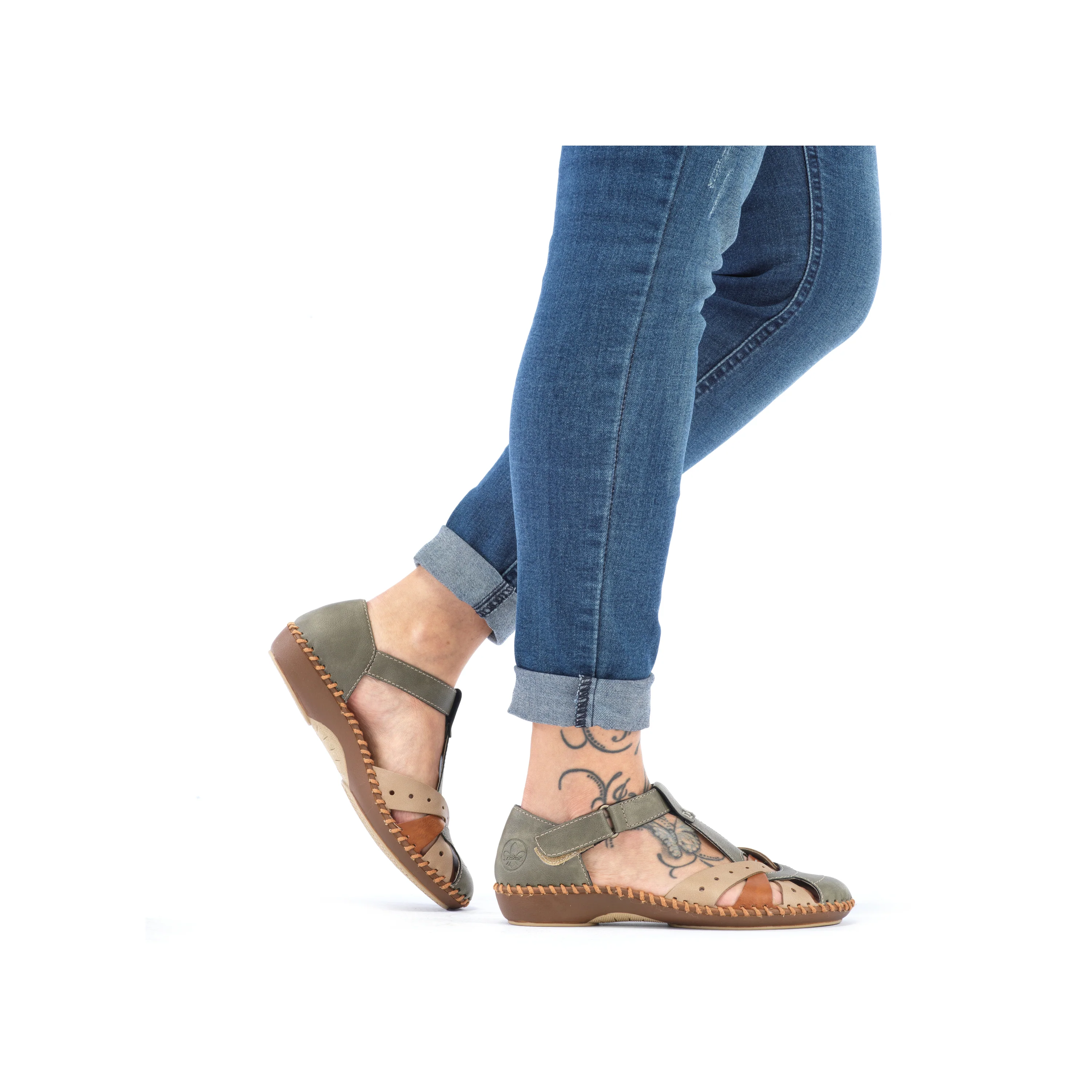 Rieker Women's Mary Jane Shoe - Green | M1655-54 - Image 12