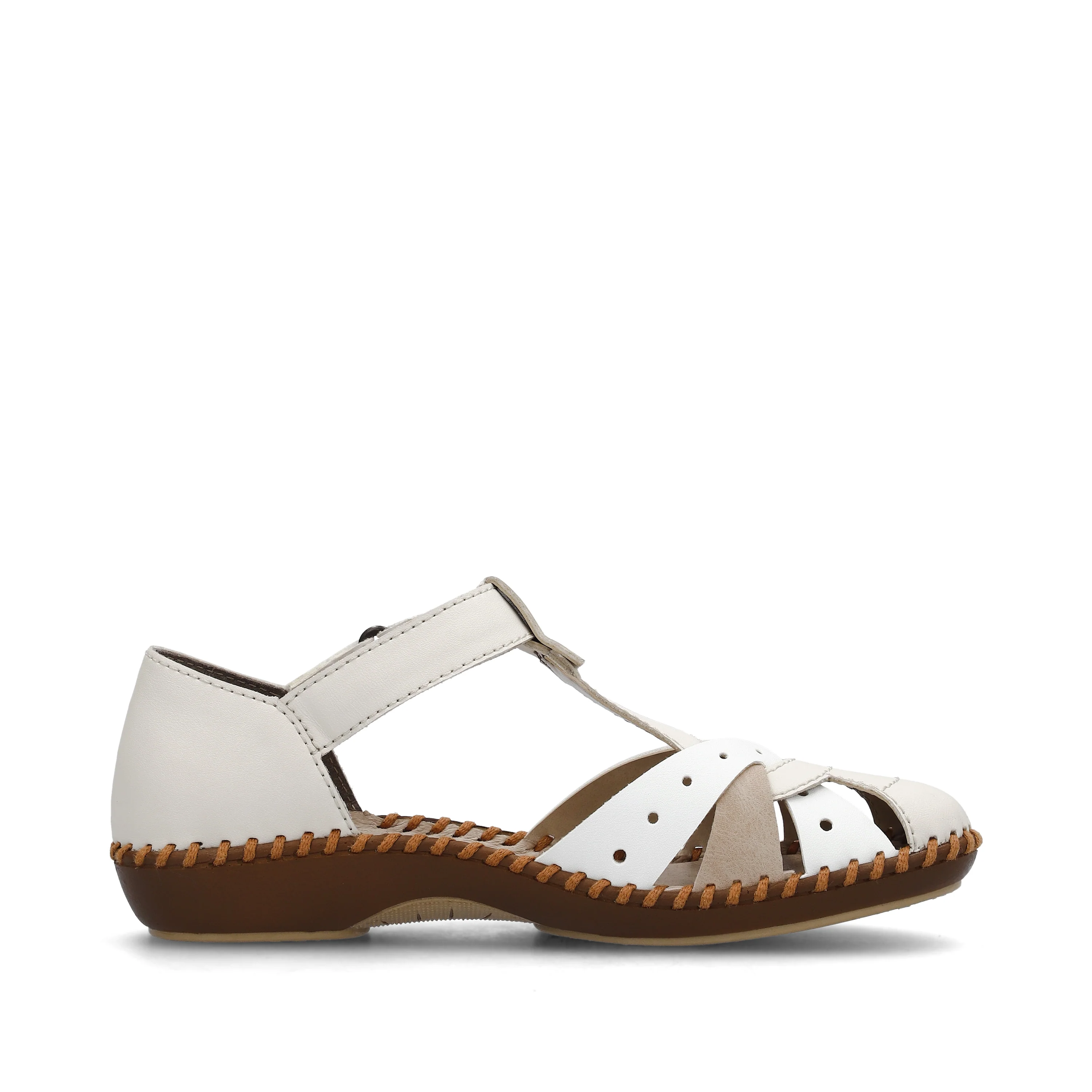 Rieker Women's Mary Jane Shoe - Beige | M1655-61 - Image 2