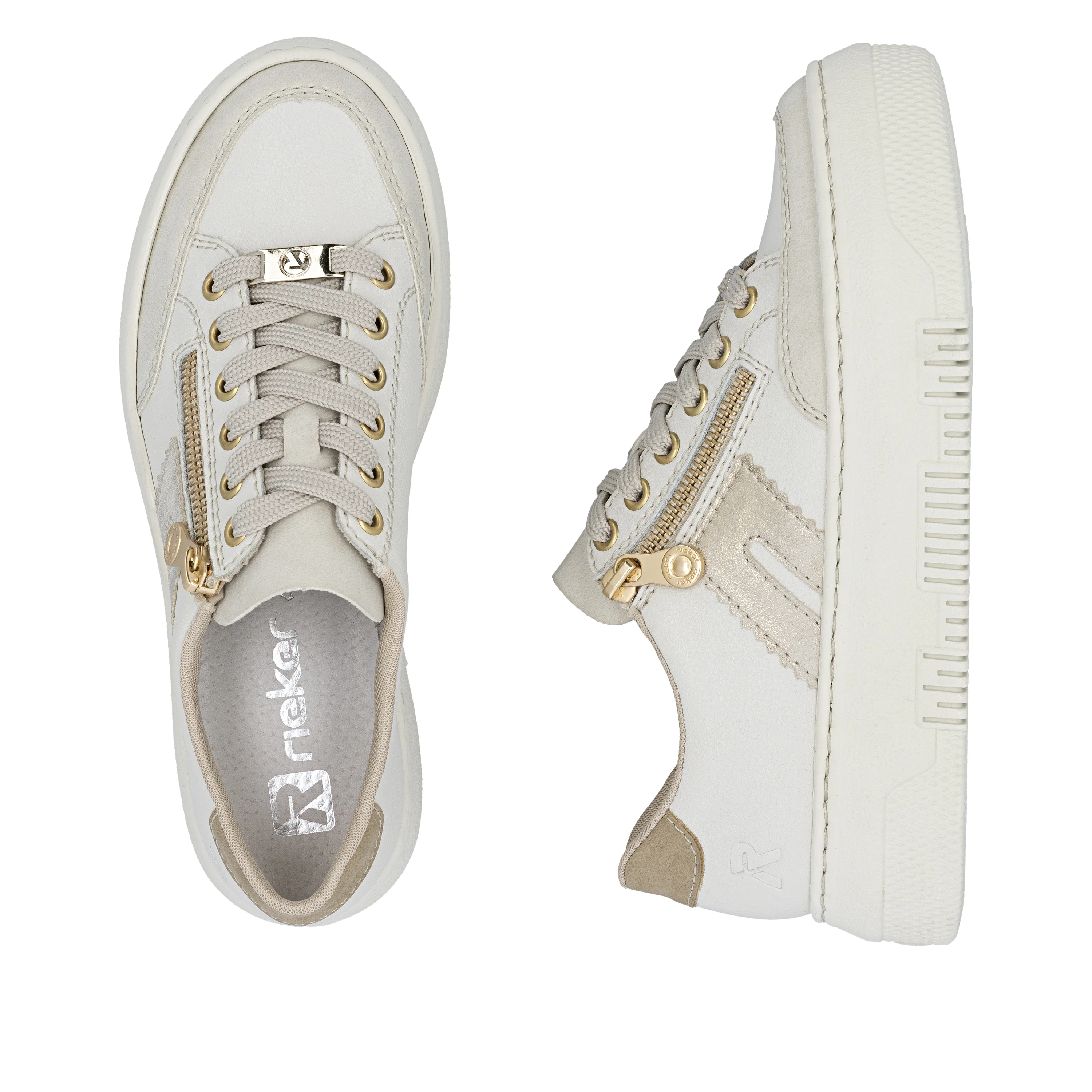 Rieker Women's Trainer - White | M1912-80 - Image 17
