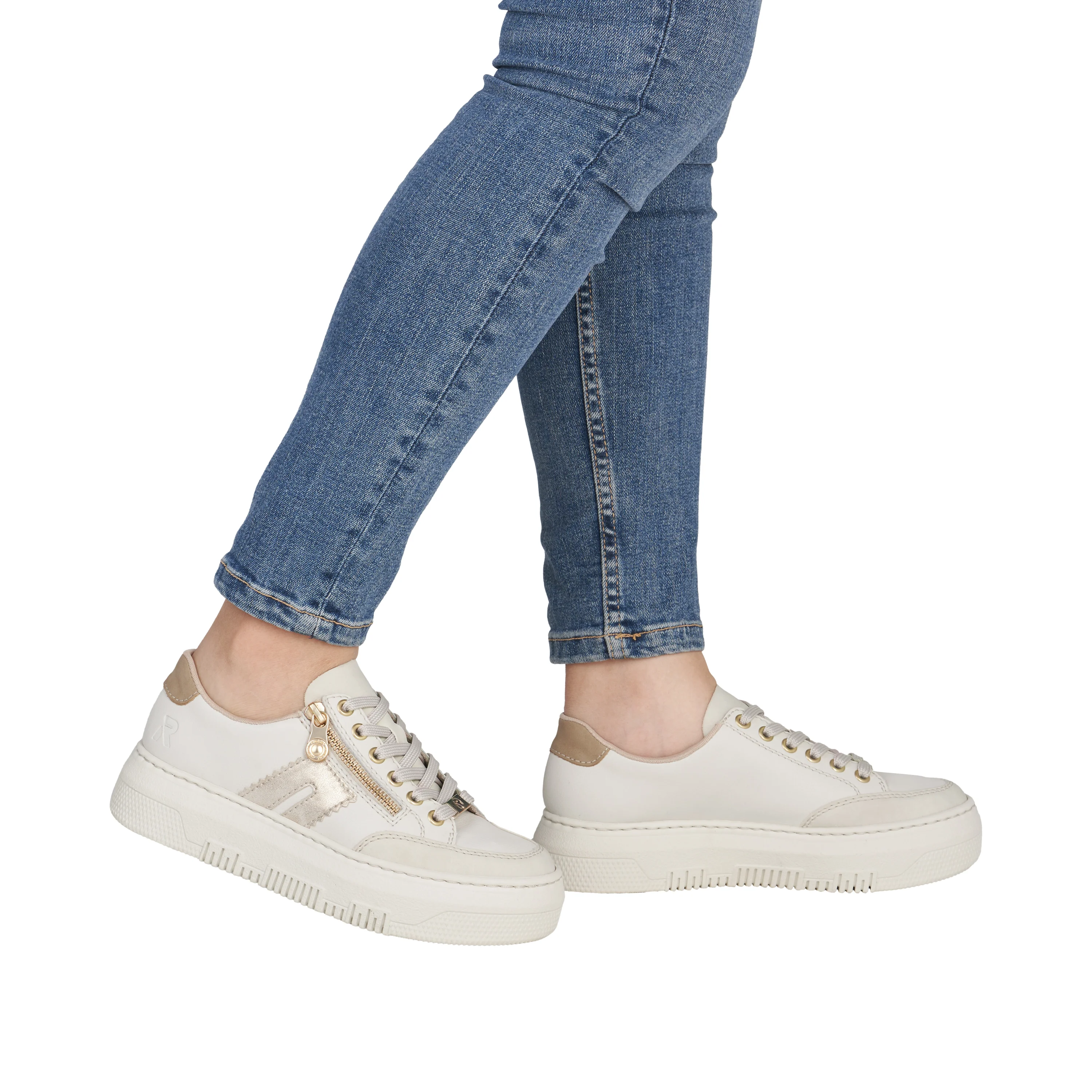 Rieker Women's Trainer - White | M1912-80 - Image 19