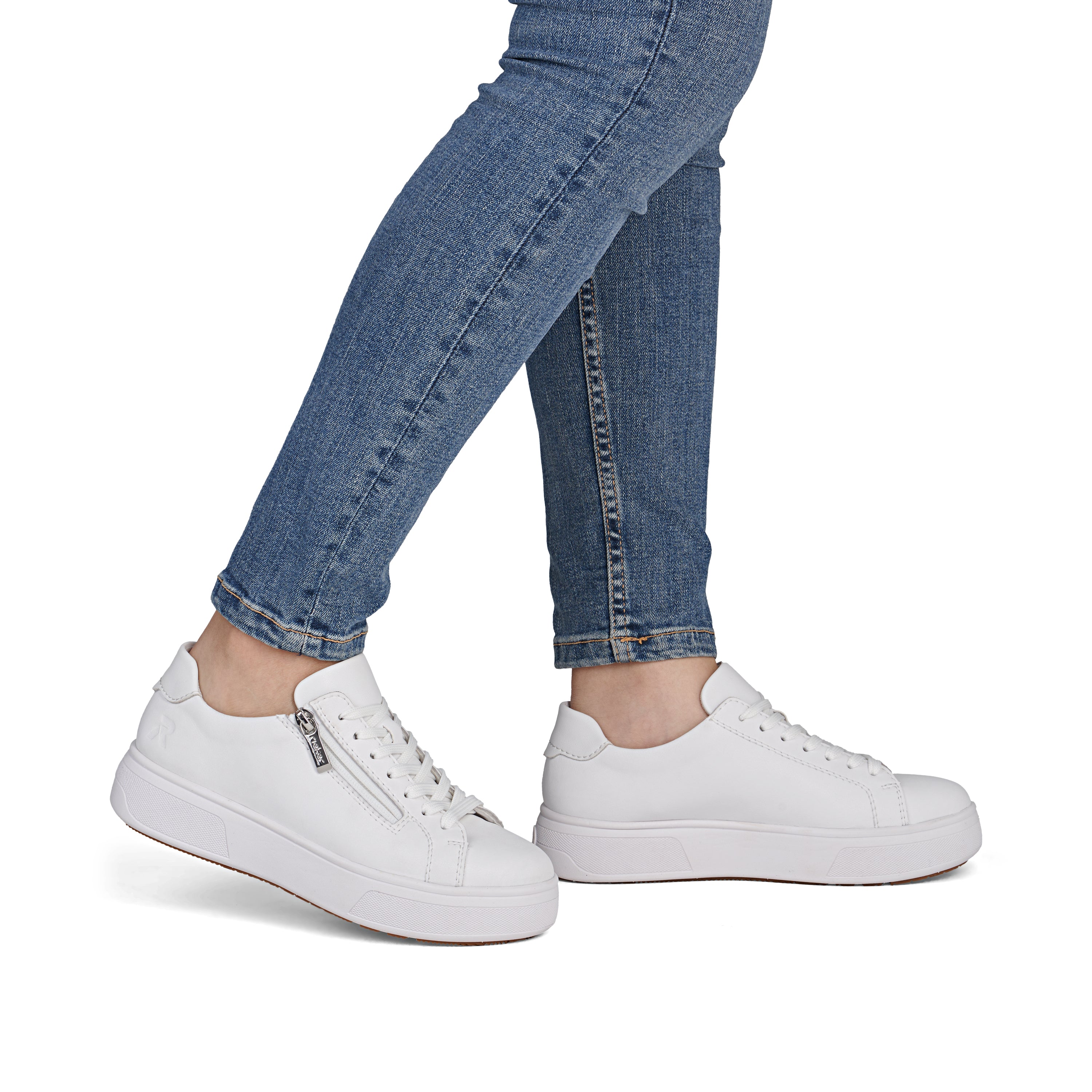 Rieker Women's Trainer - White | M7701-80 - Image 20