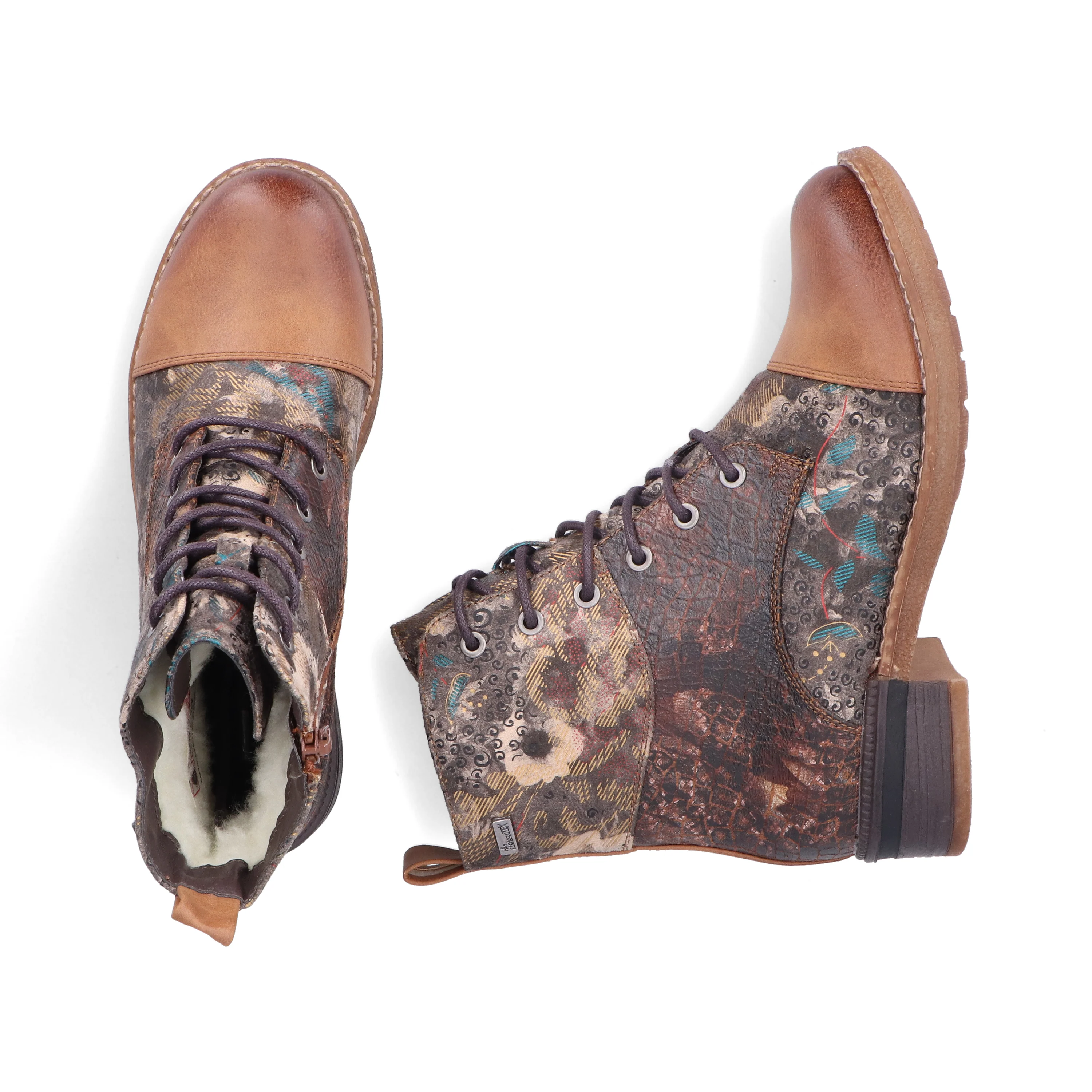 Rieker Woman's Boots - Multi-Coloured | 94611-90 - Image 9
