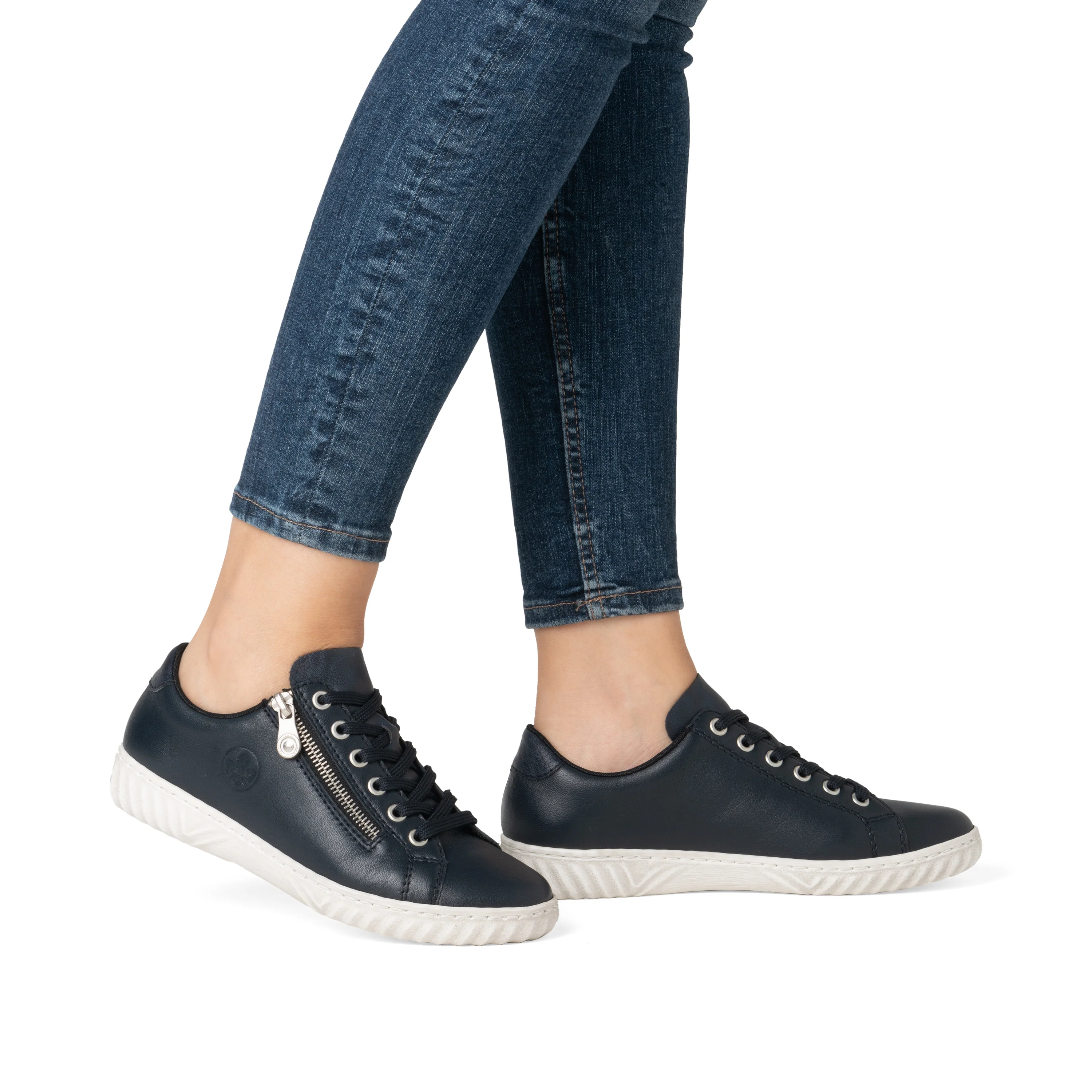 Rieker Women's Casual Lace-up Shoe - Blue | N0900-14 - Image 10