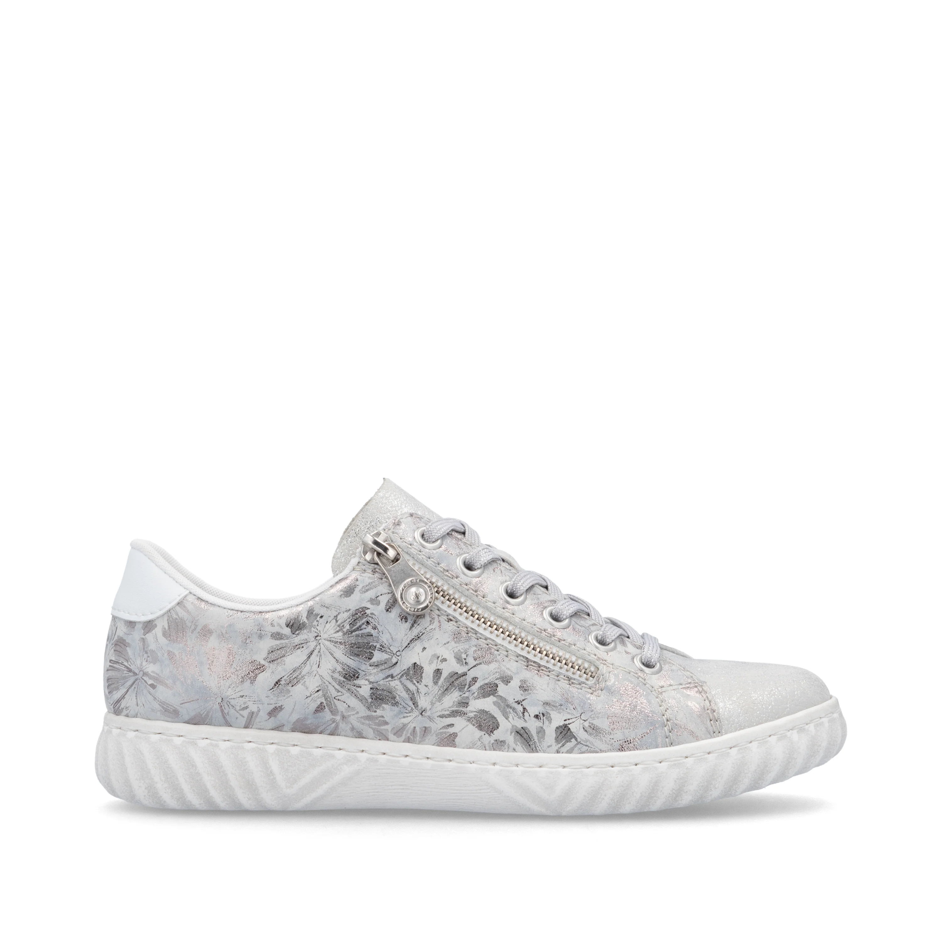 Rieker Women's Casual Lace-up Shoe - Silver/Platinum | N0900-90 - Image 21