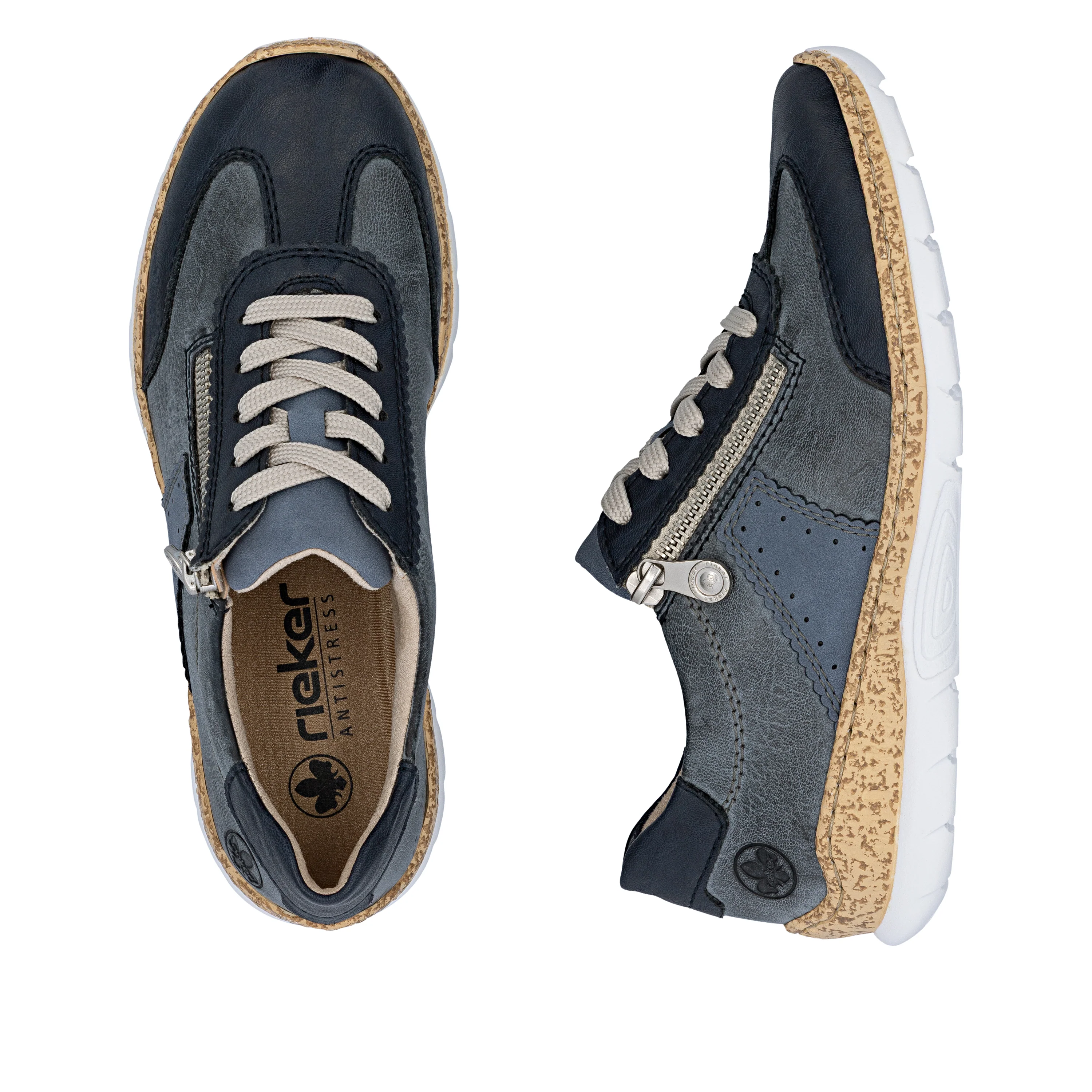 Rieker Women's Casual Shoe - Blue | N4221-14 - Image 17
