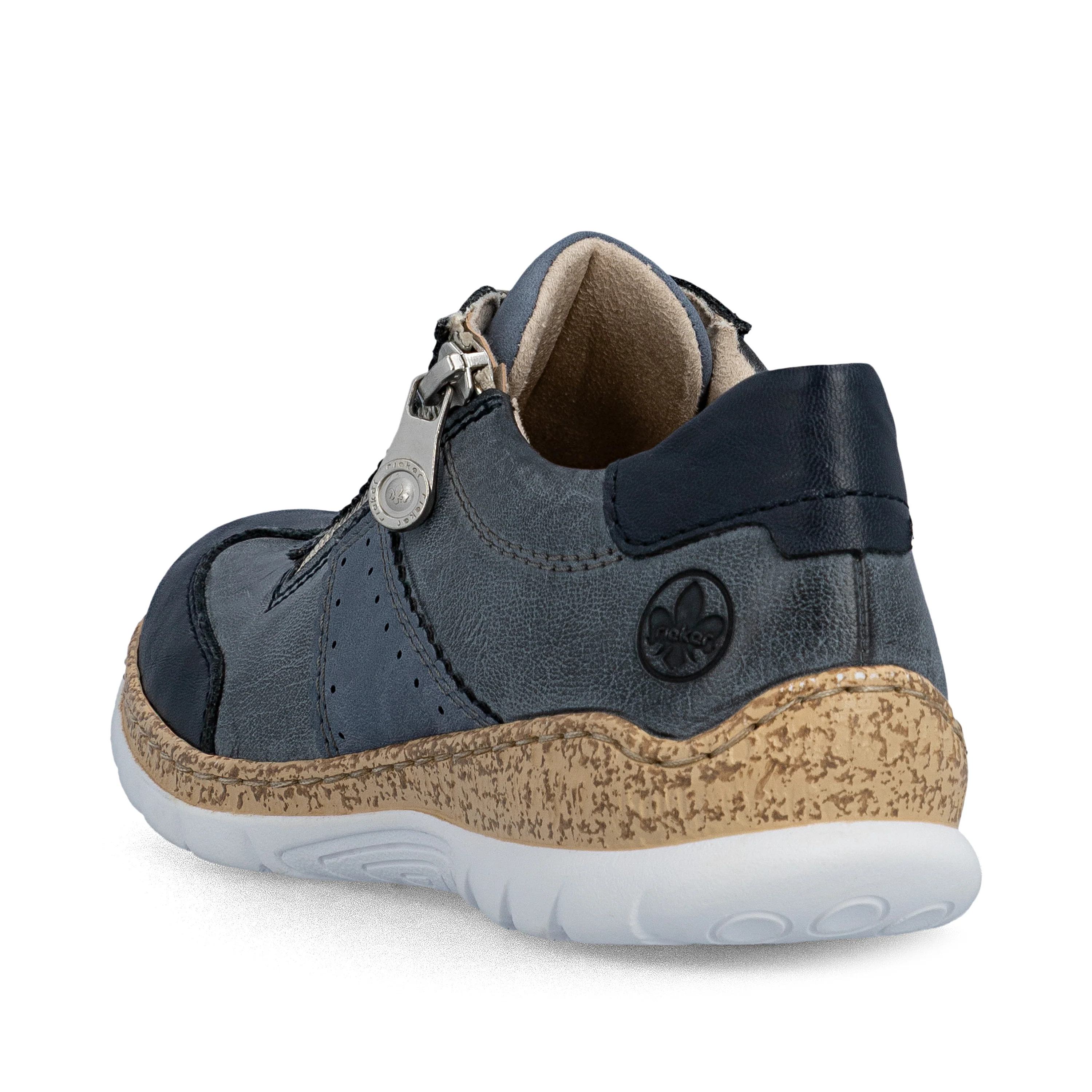 Rieker Women's Casual Shoe - Blue | N4221-14 - Image 6