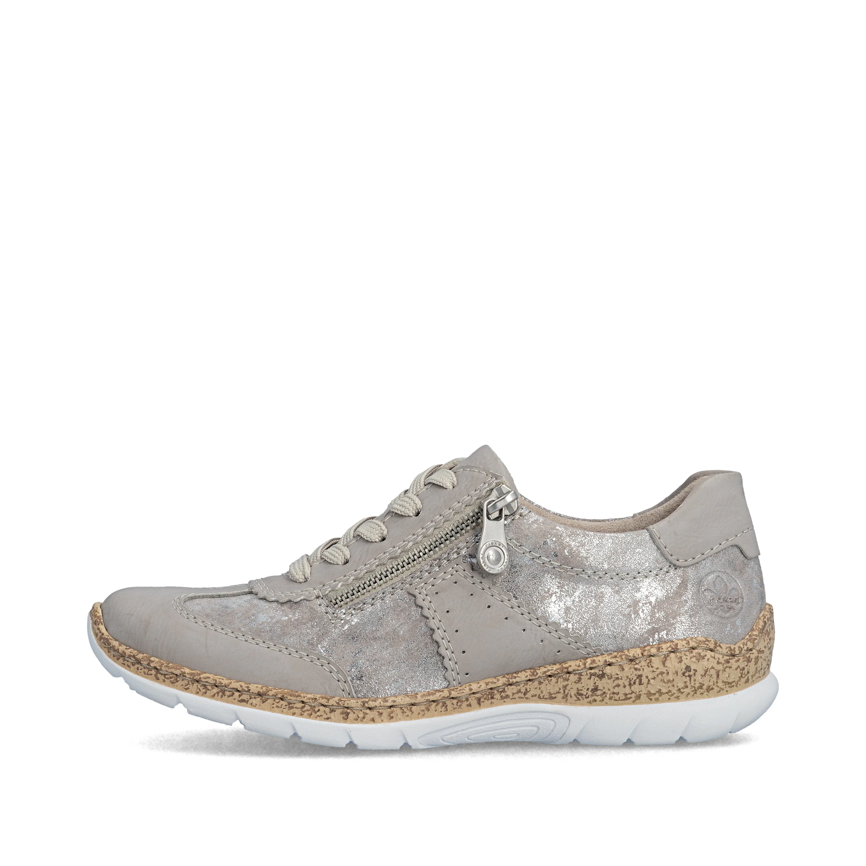 Rieker Women's Casual Shoe - Metallic | N4221-90 - Image 10
