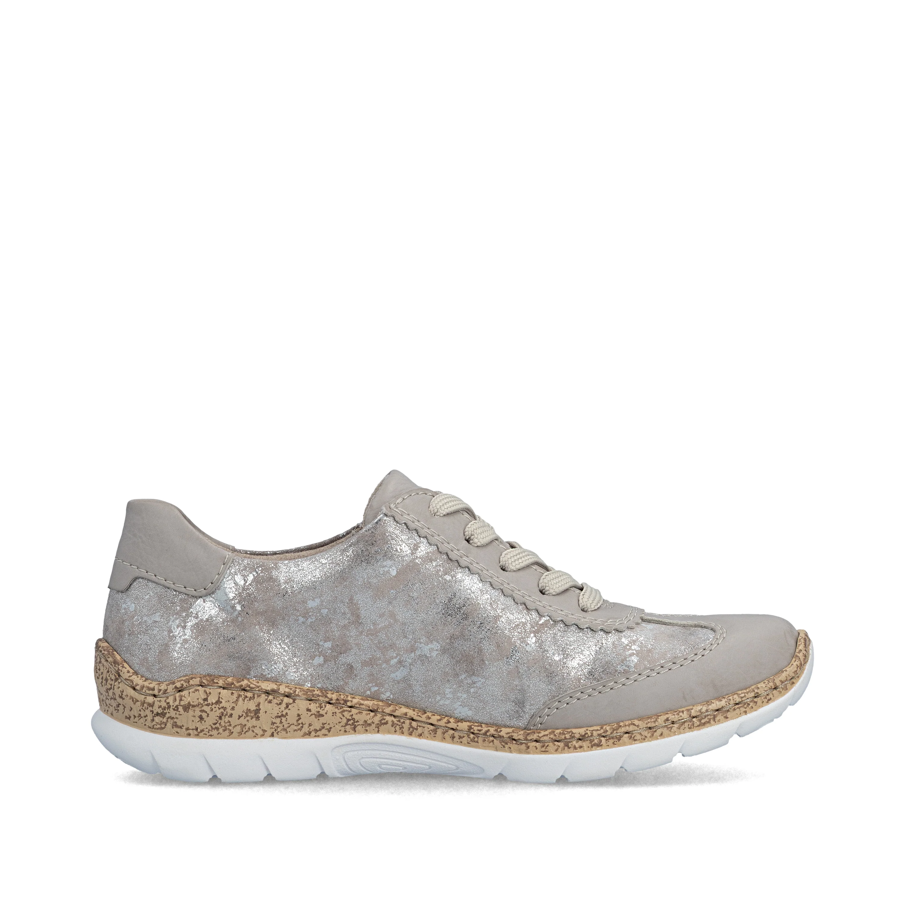 Rieker Women's Casual Shoe - Metallic | N4221-90 - Image 4