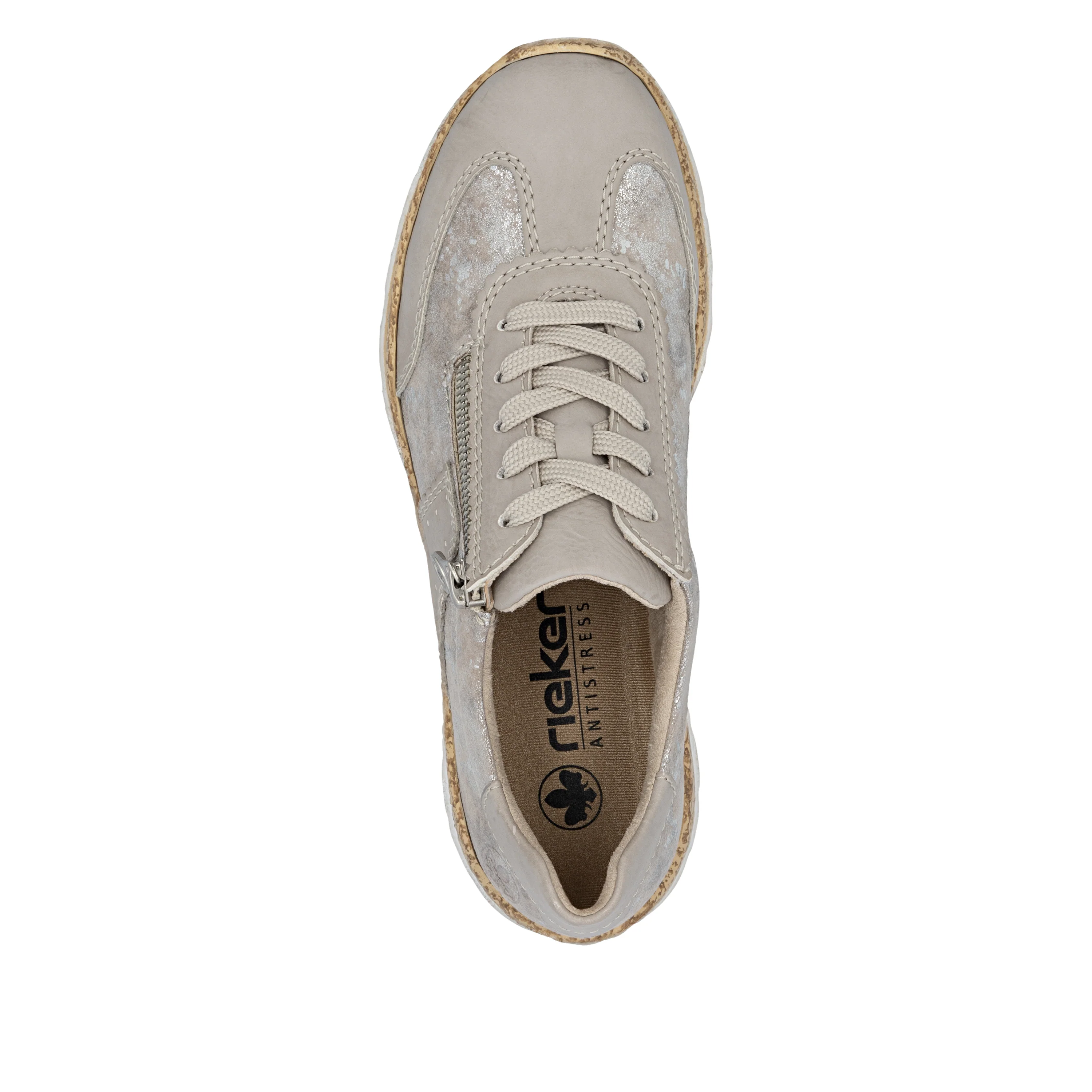 Rieker Women's Casual Shoe - Metallic | N4221-90 - Image 7
