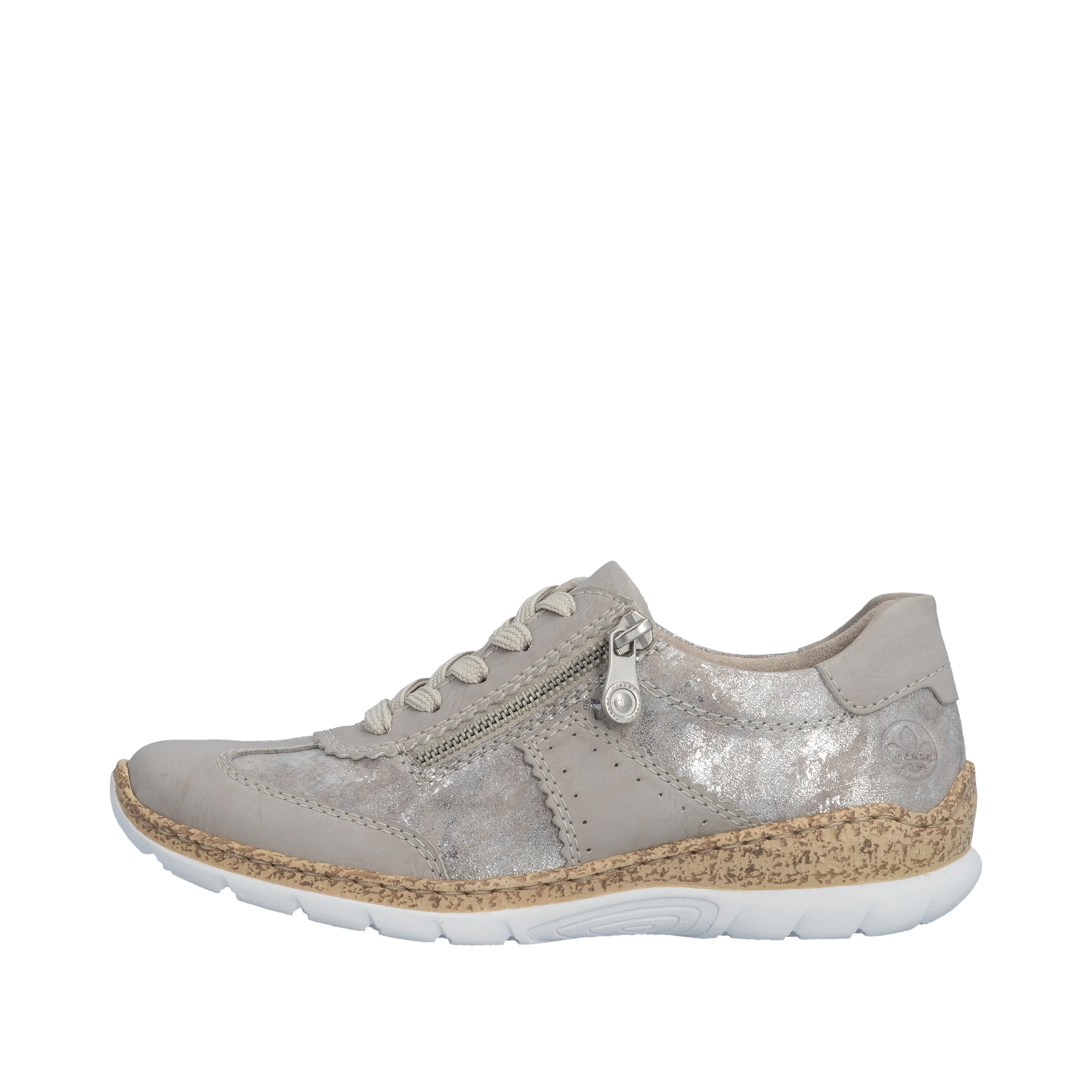 Rieker Women's Casual Shoe - Metallic | N4221-90 - Image 9