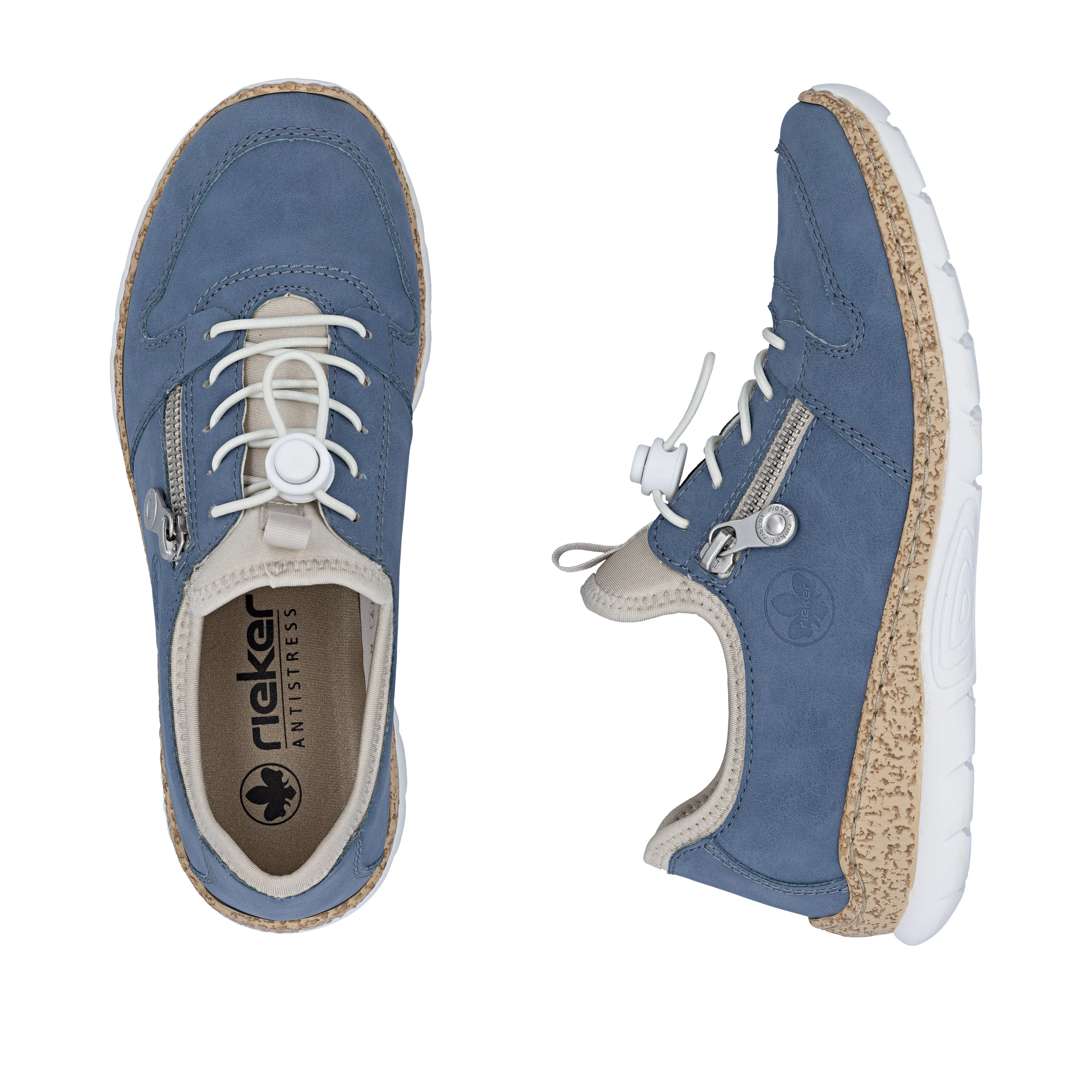 Rieker Women's Slip-on Shoe - Blue | N42G0-14 - Image 17