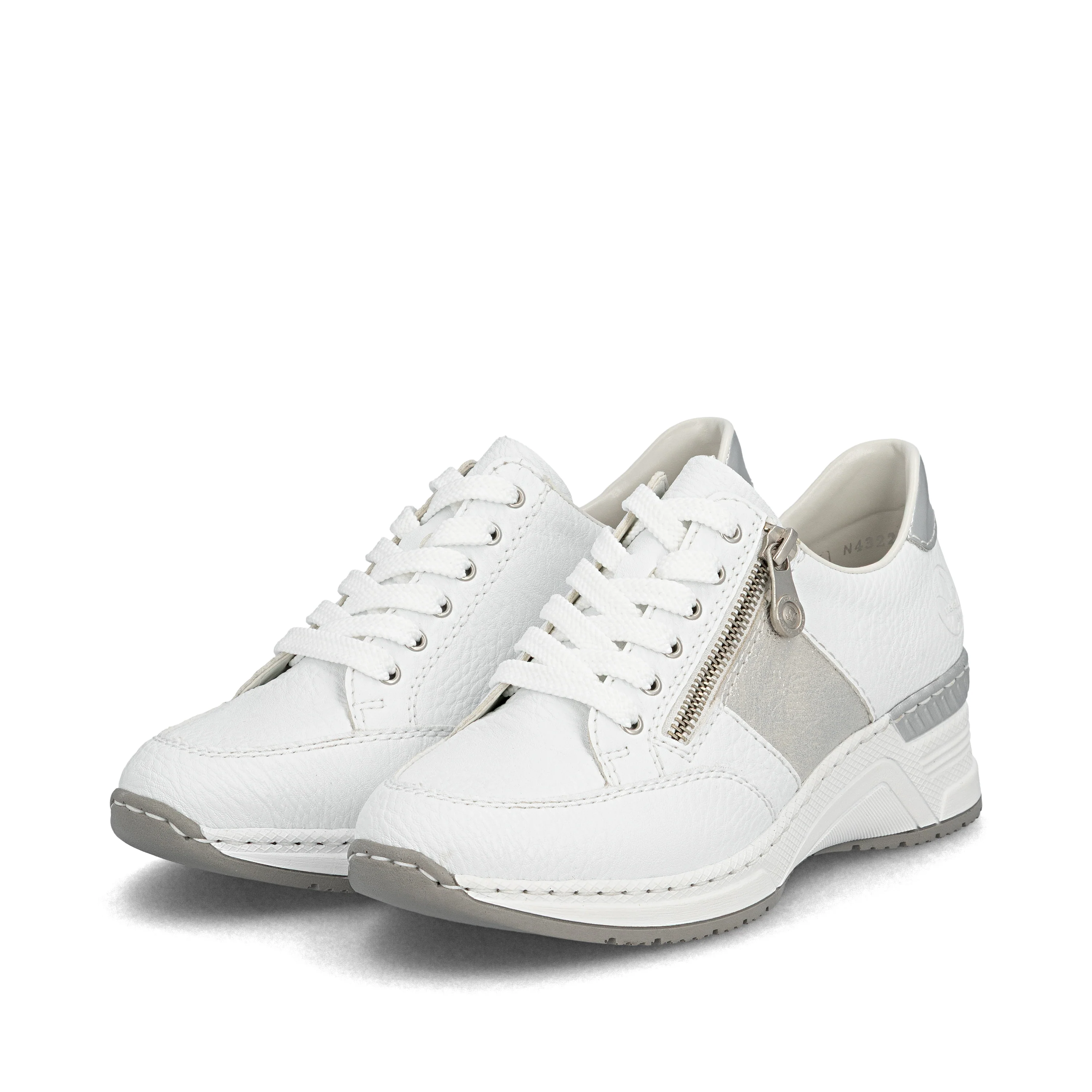 Rieker Women's Trainer - White | N4322-80 - Image 8
