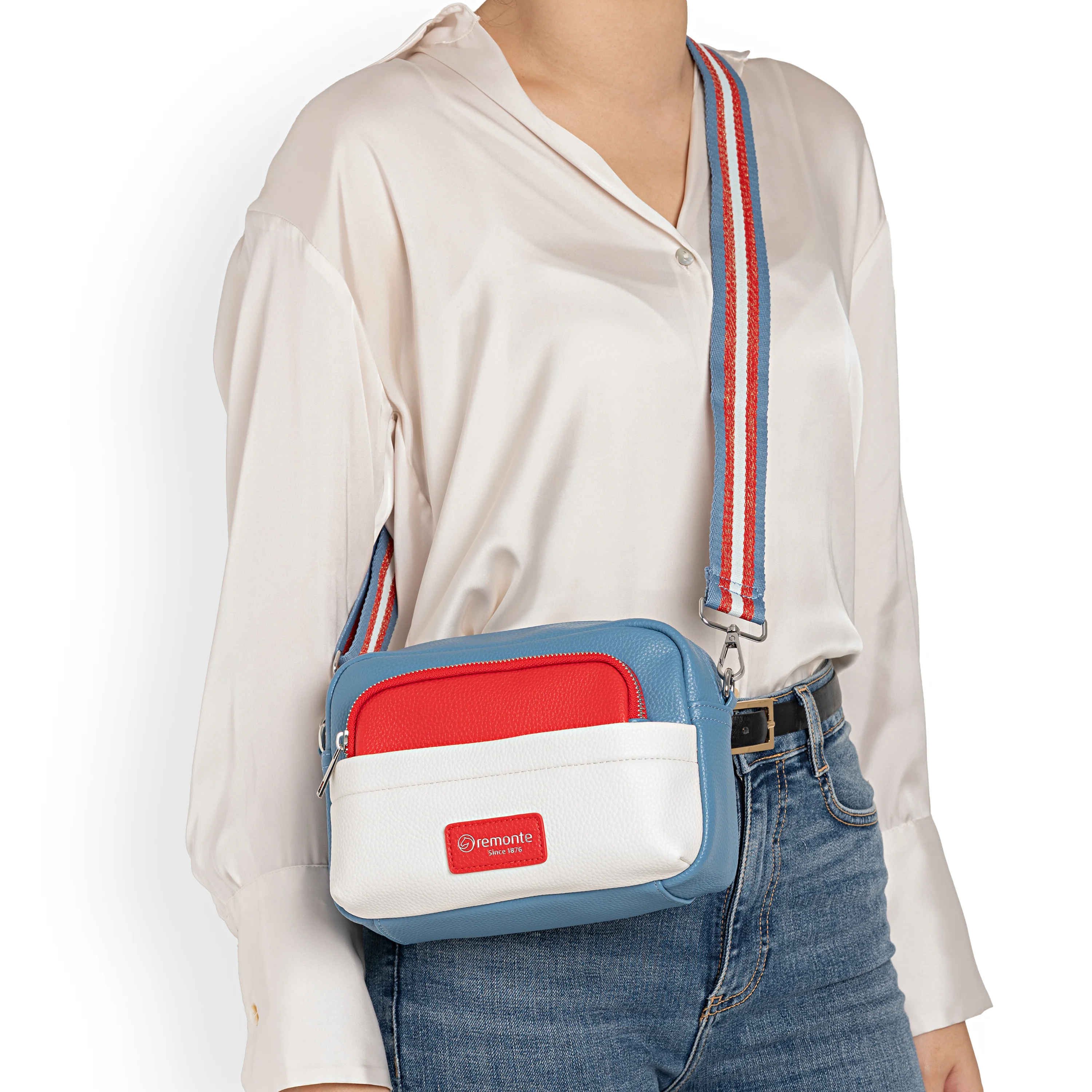 remonte Women's Small Crossbody Bag - Blue | Q0671-14 - Image 14