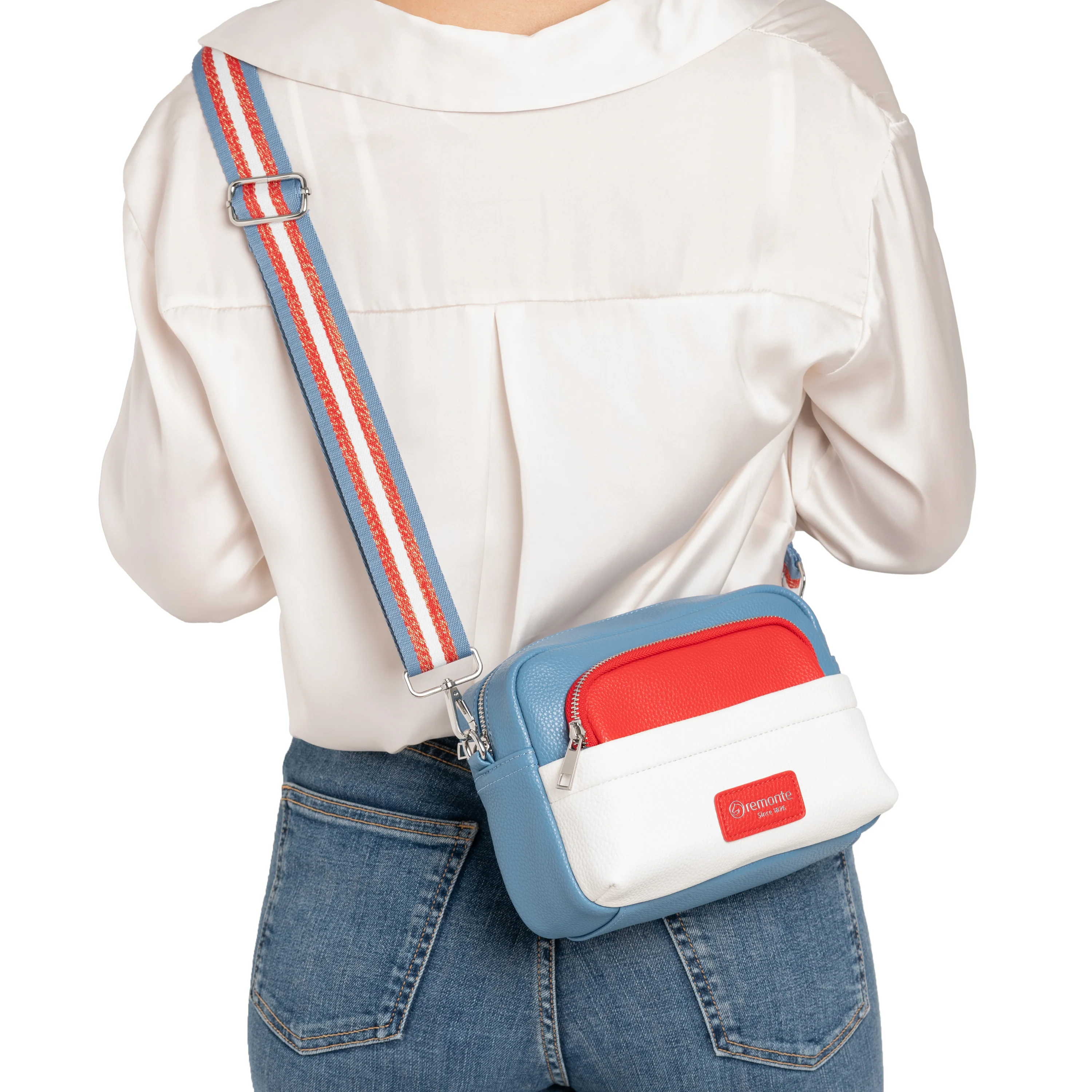 remonte Women's Small Crossbody Bag - Blue | Q0671-14 - Image 15