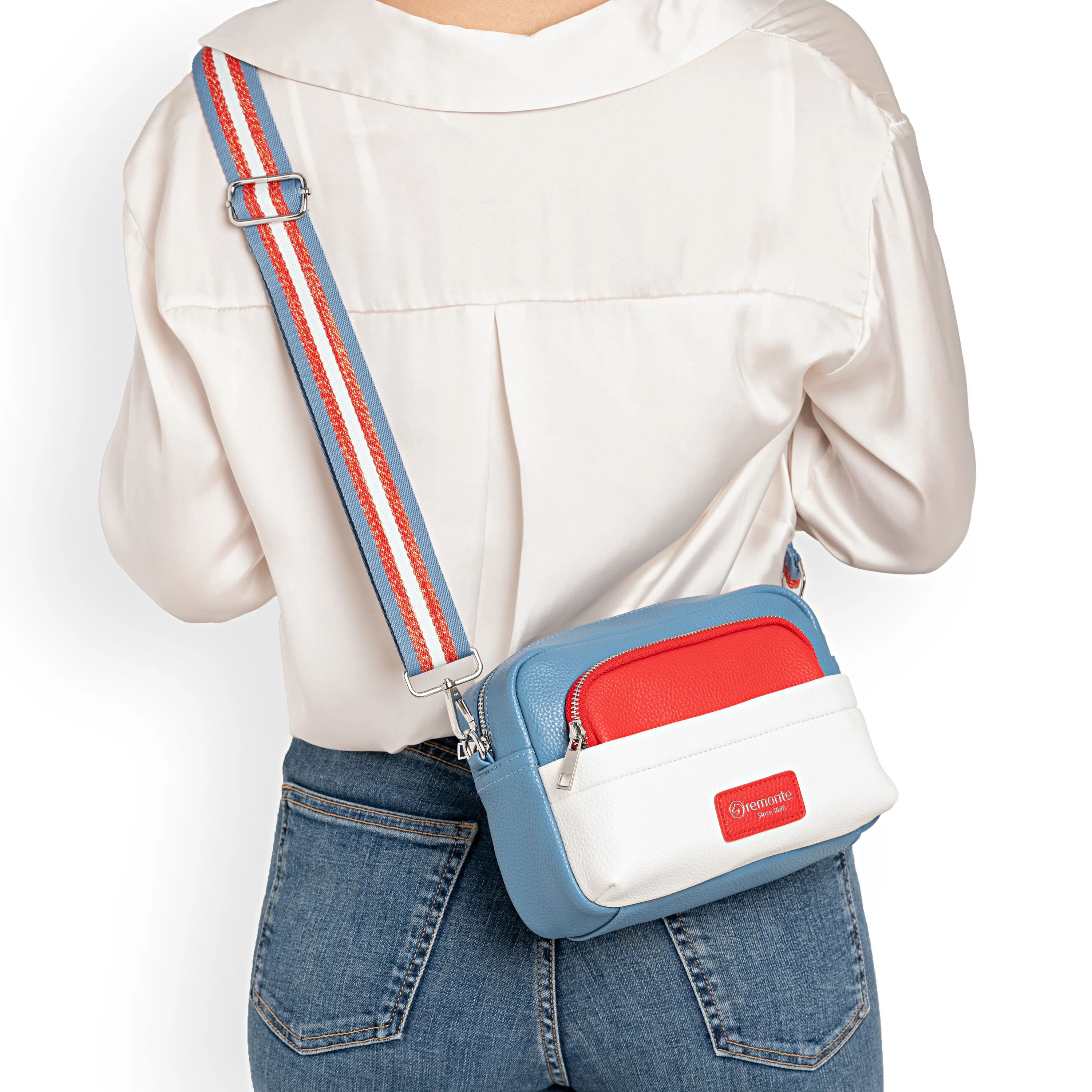 remonte Women's Small Crossbody Bag - Blue | Q0671-14 - Image 16