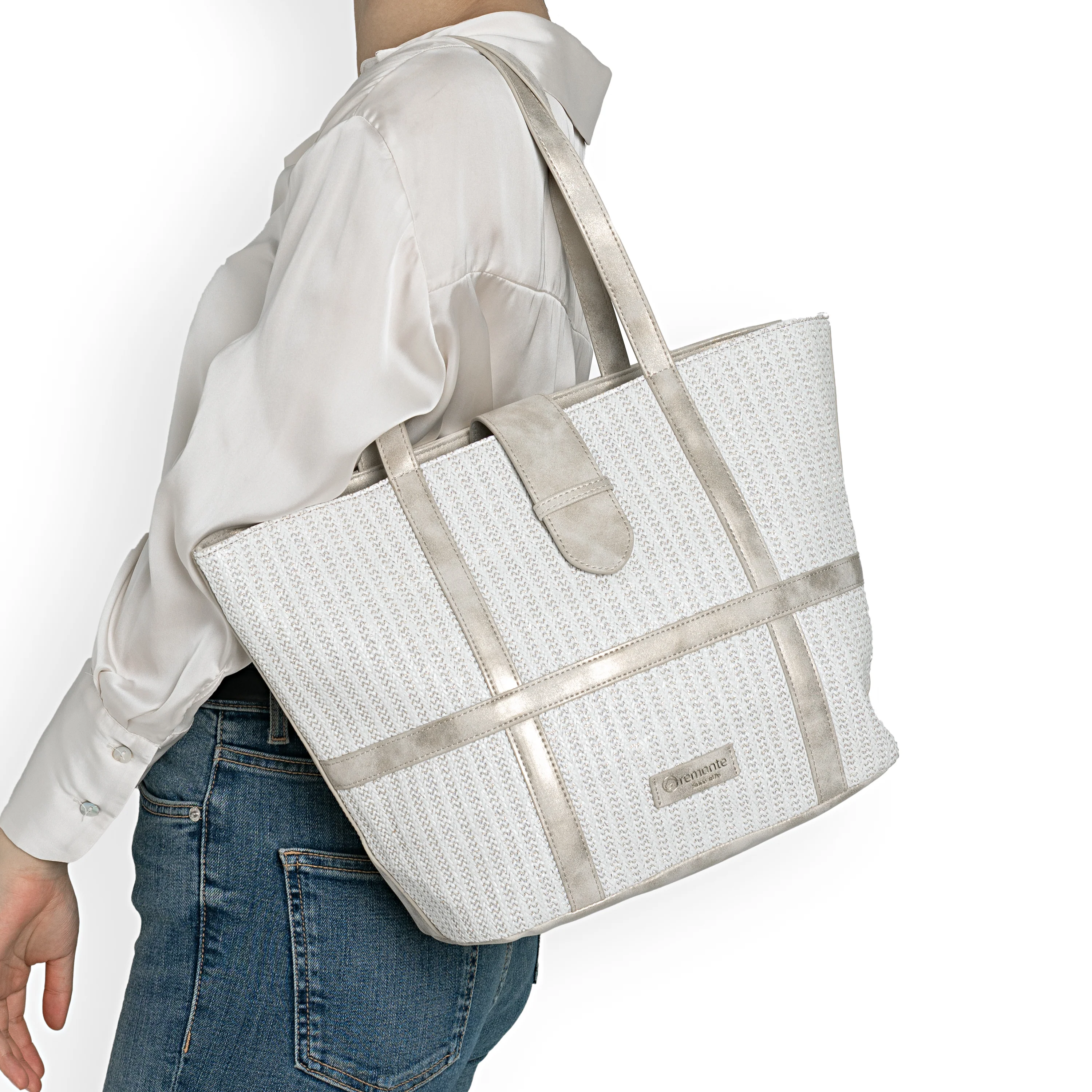 remonte Women's Shopper Bag - White | Q0764-80 - Image 12