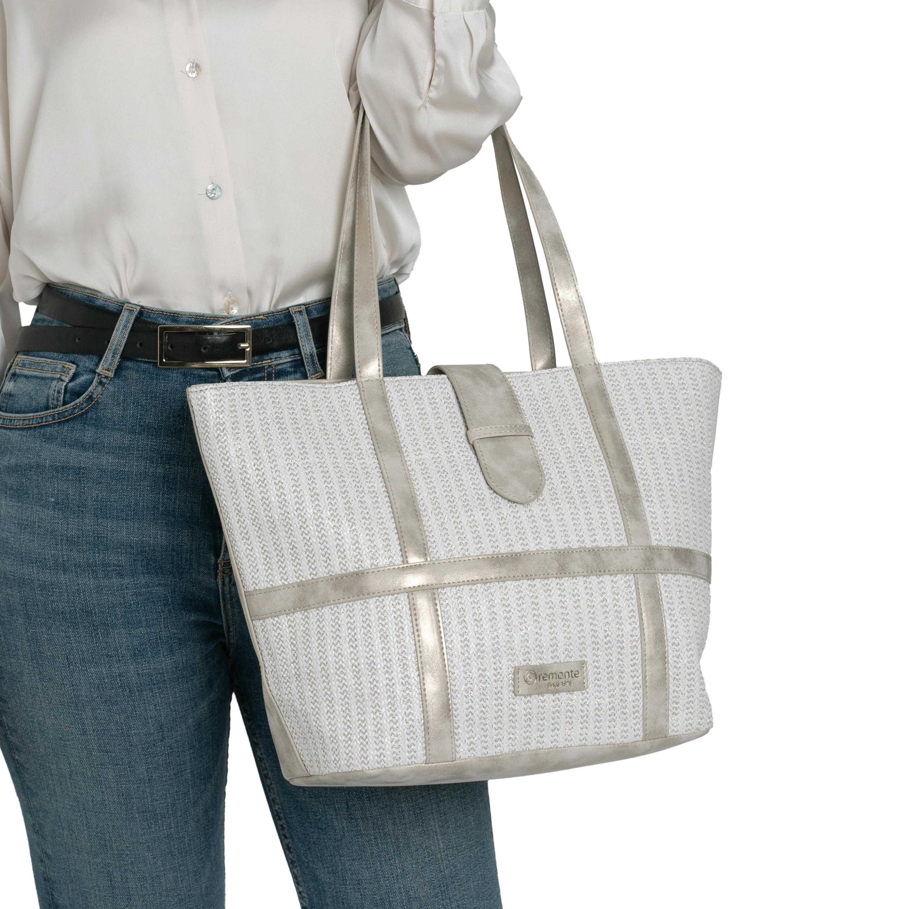 remonte Women's Shopper Bag - White | Q0764-80 - Image 13