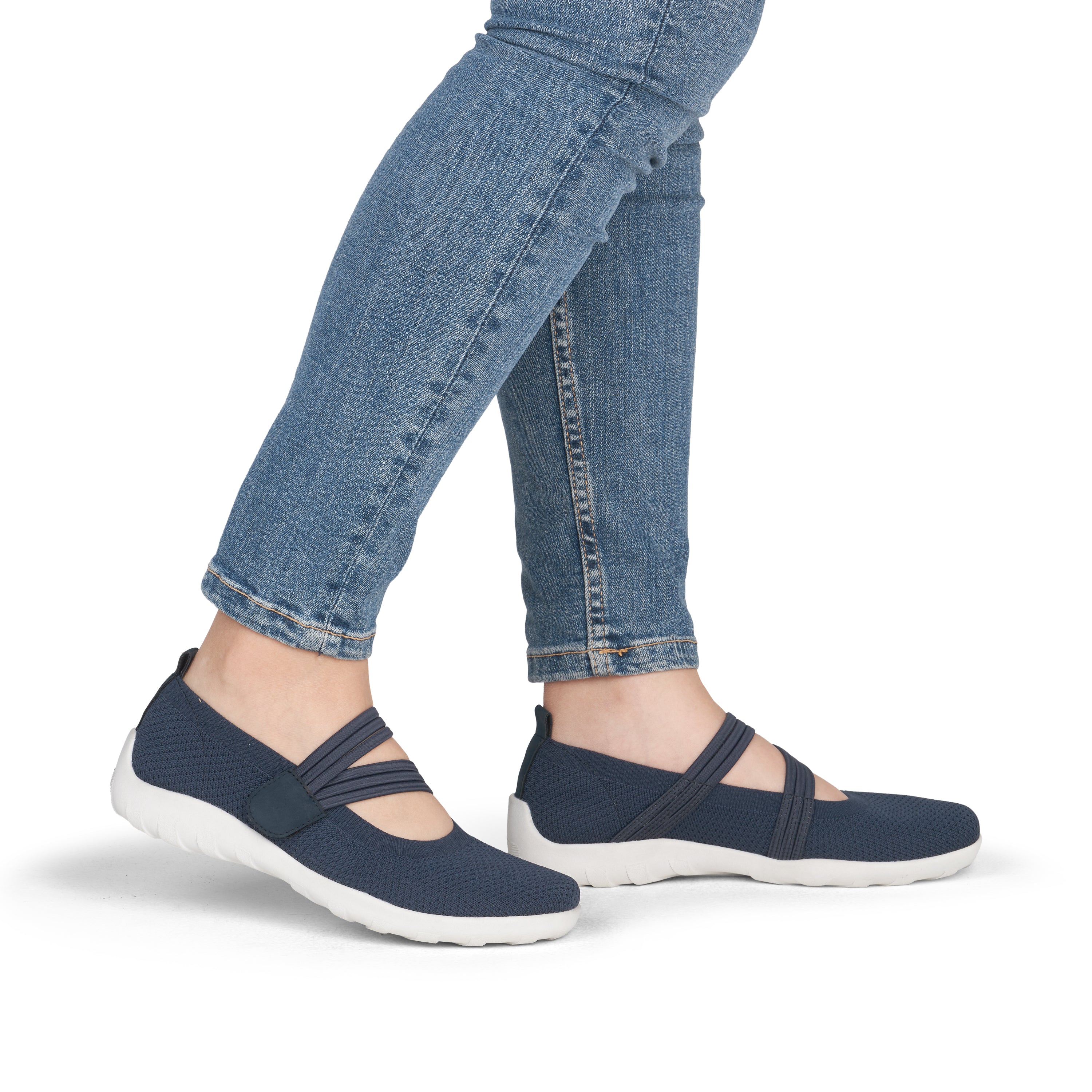 remonte Women's Ballerina Shoe - Blue | R3519-14 - Image 20