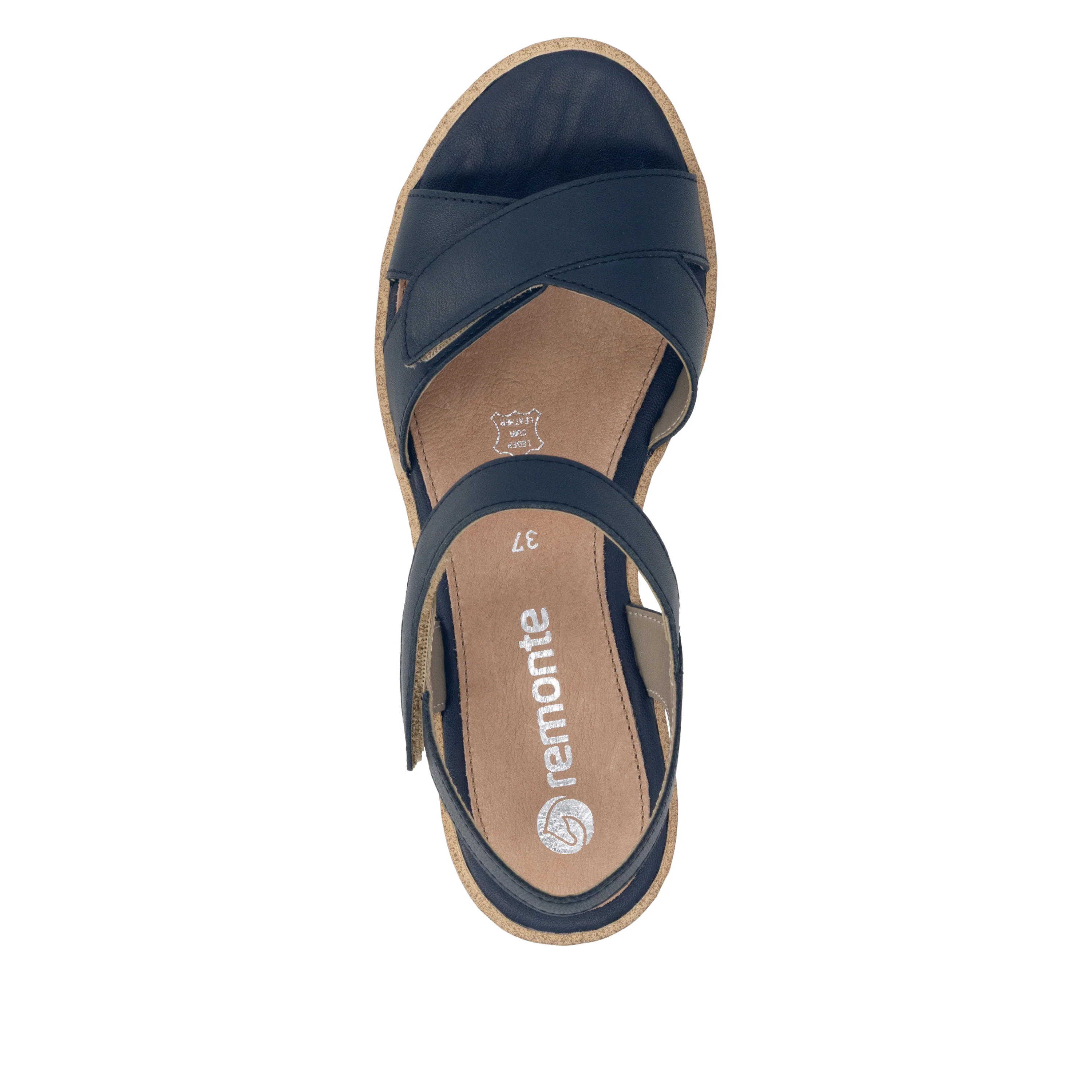 remonte Women's Wedge Sandal - Blue | R6252-16 - Image 7