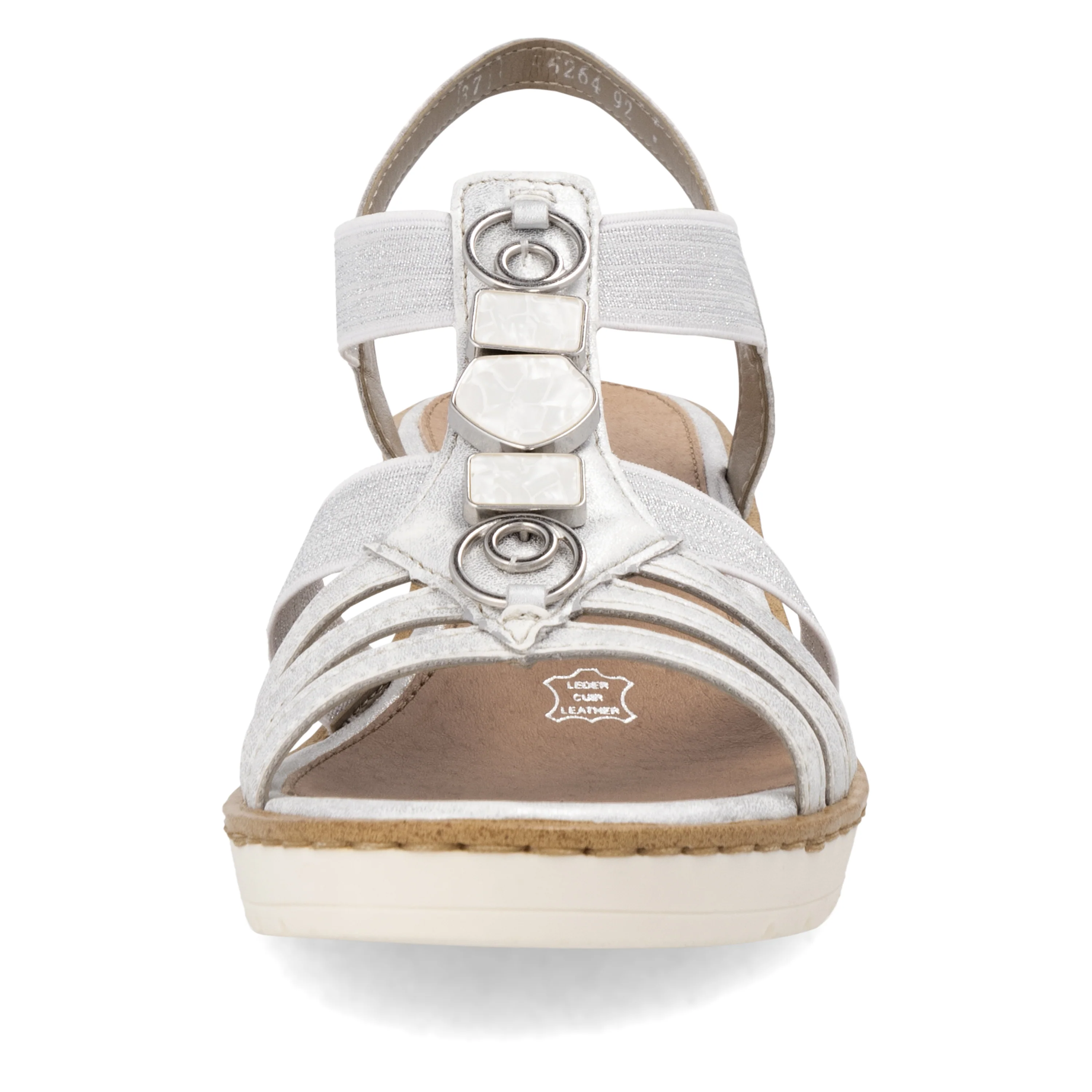 remonte Women's Wedge Sandal - Silver/Platinum | R6264-92 - Image 12