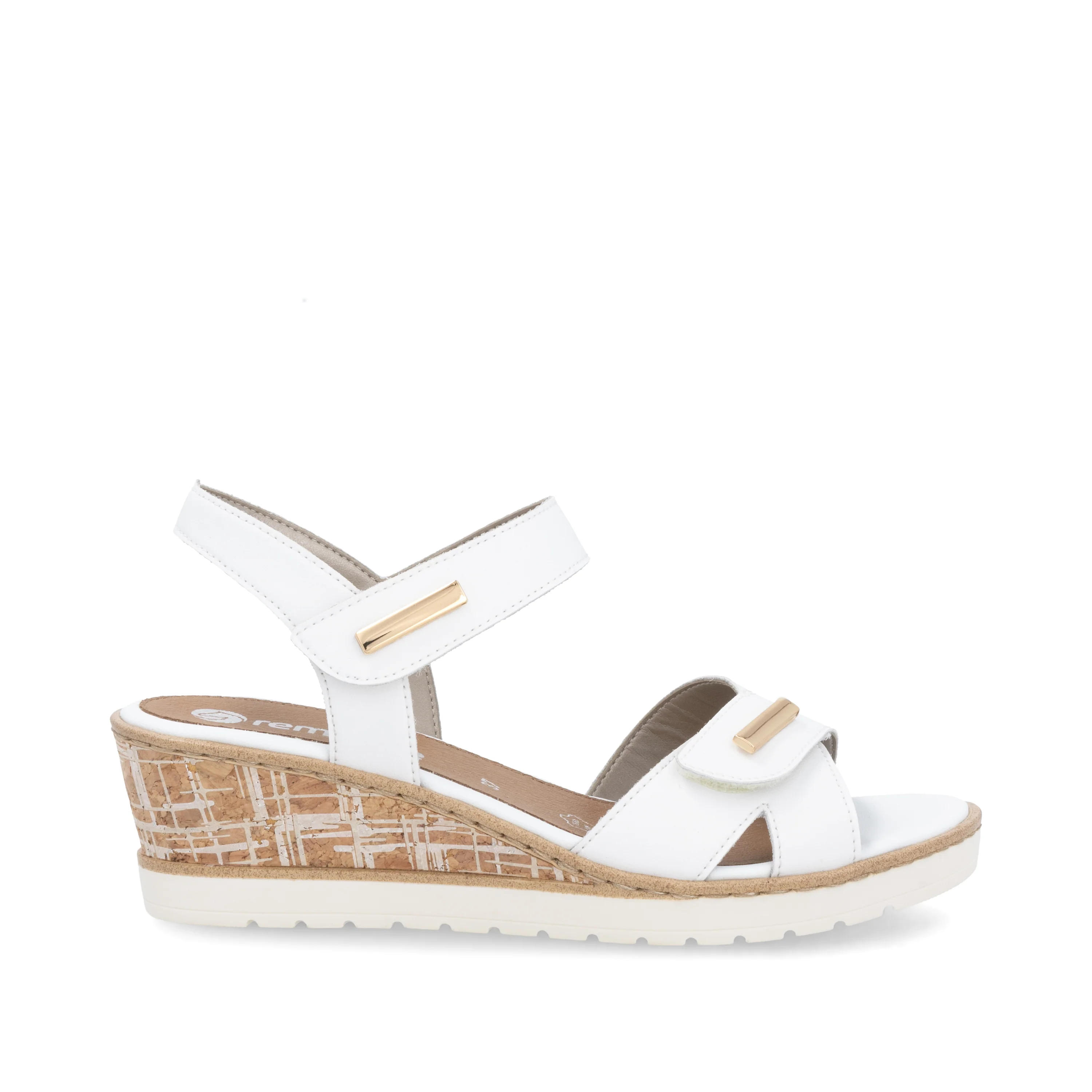 remonte Women's Wedge Sandal - White | R6266-80 - Image 11