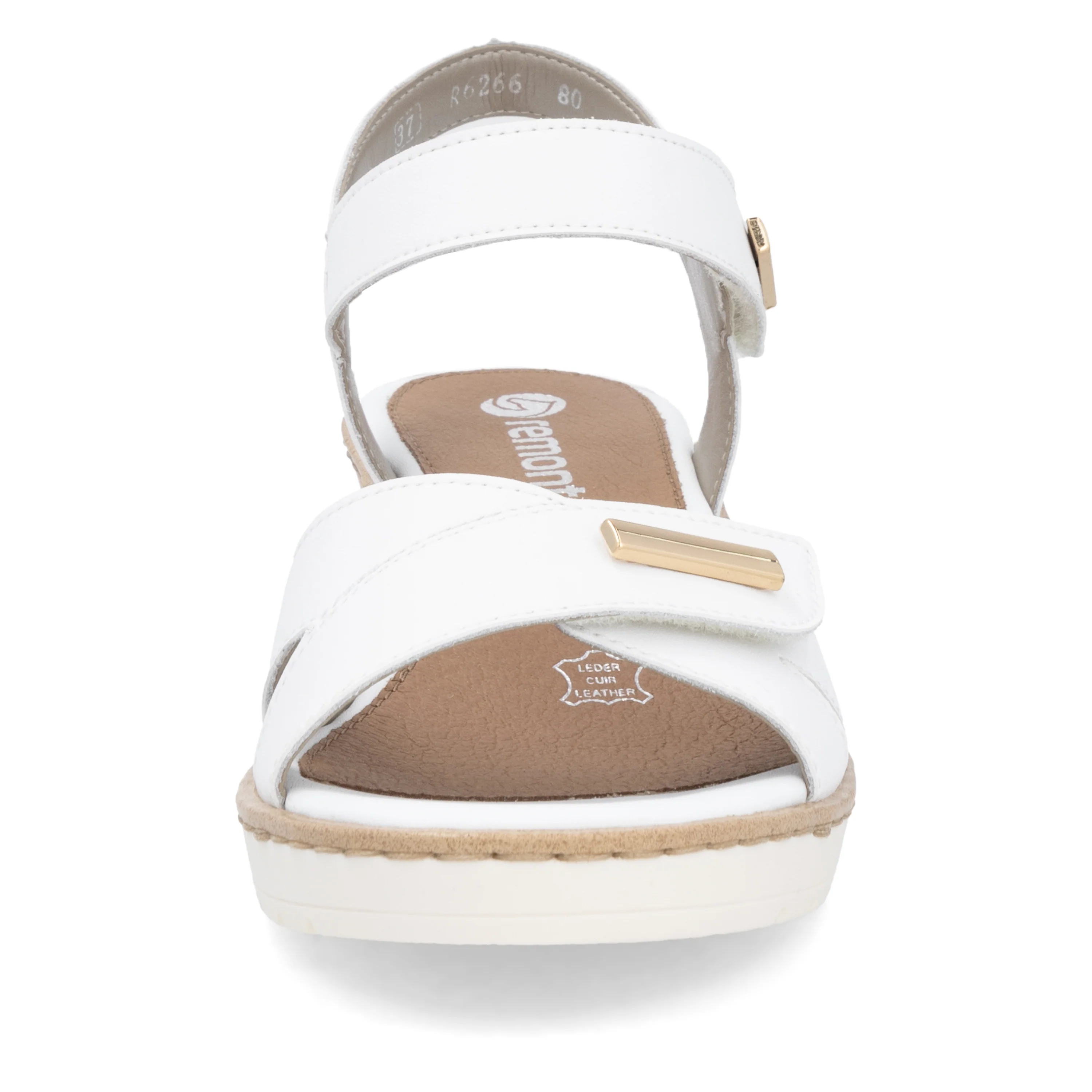 remonte Women's Wedge Sandal - White | R6266-80 - Image 6