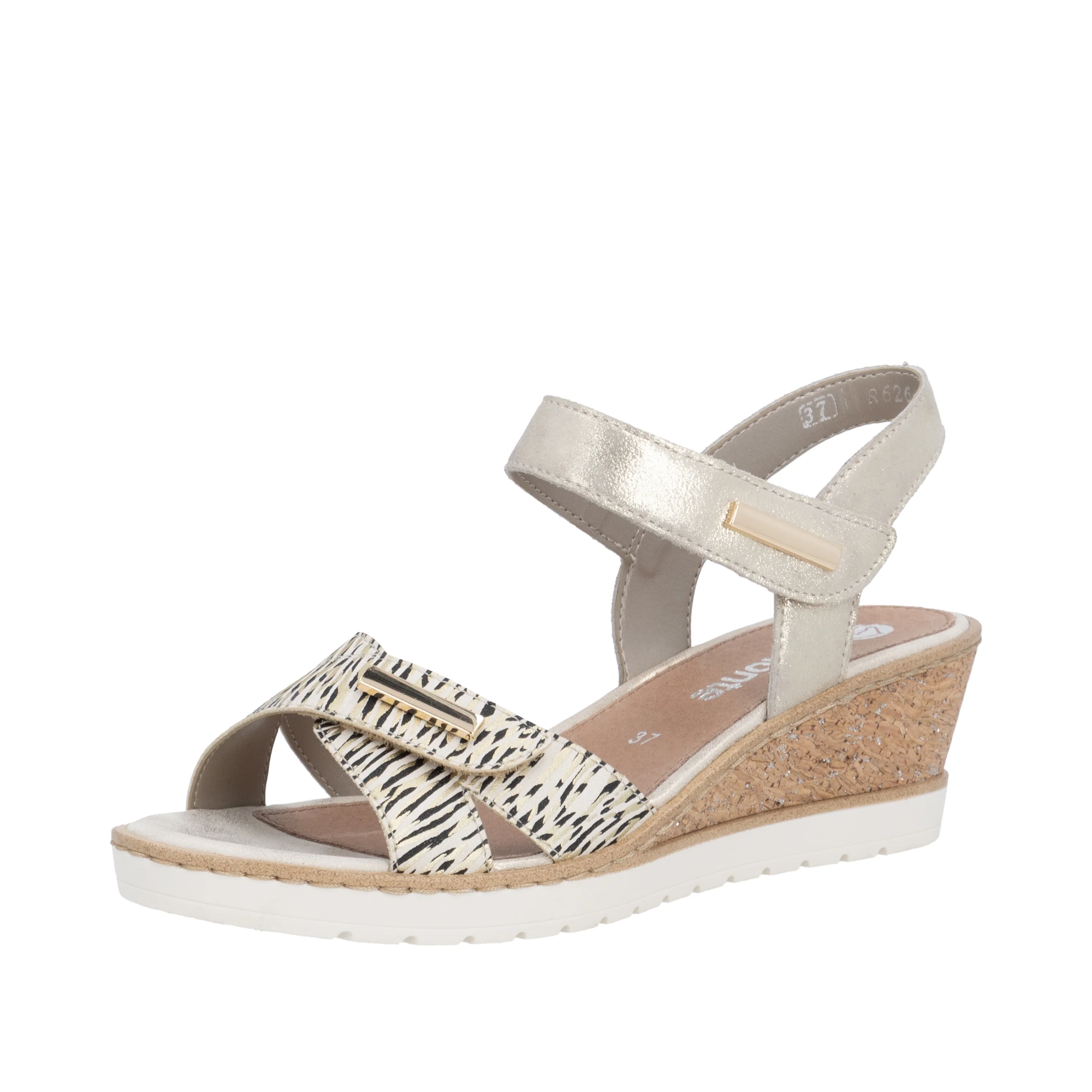 remonte Women's Wedge Sandal - Gold | R6266-90
