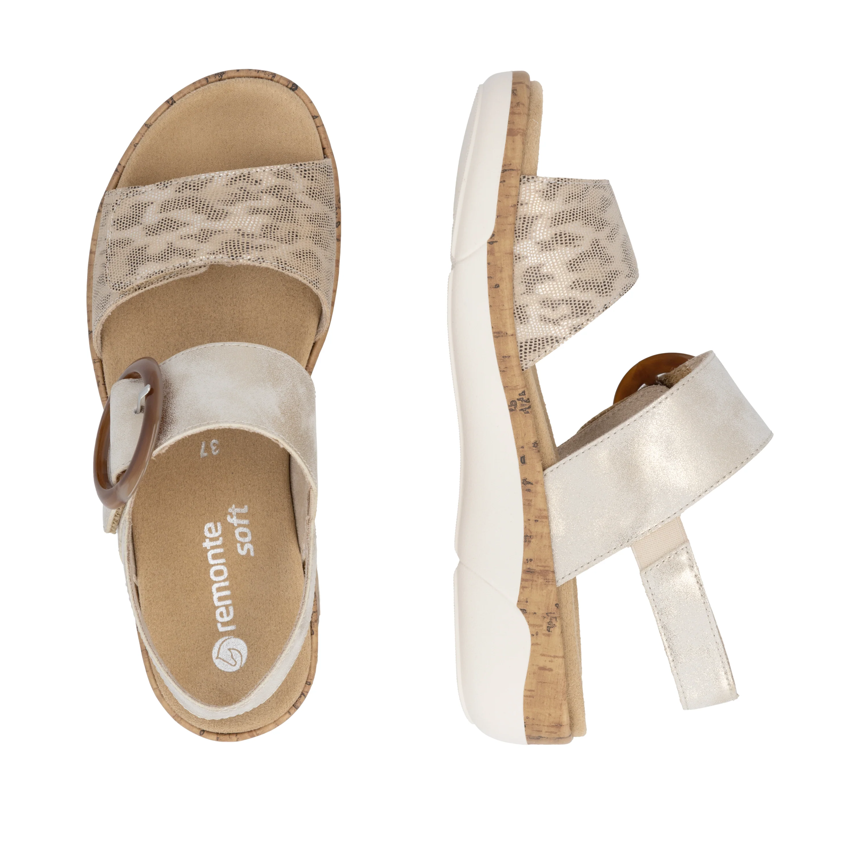 remonte Women's Sandal - Gold | R6853-94 - Image 17