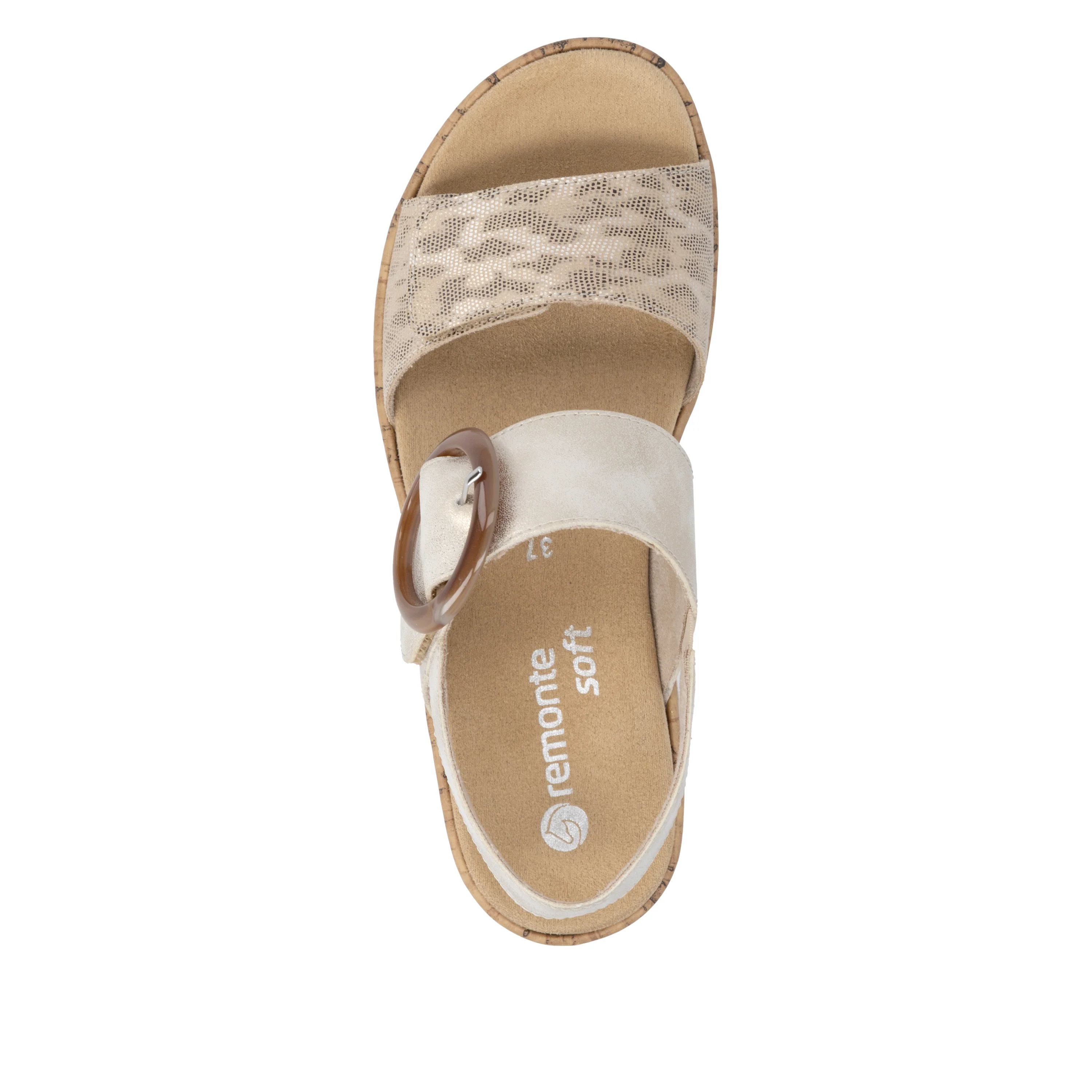 remonte Women's Sandal - Gold | R6853-94 - Image 7