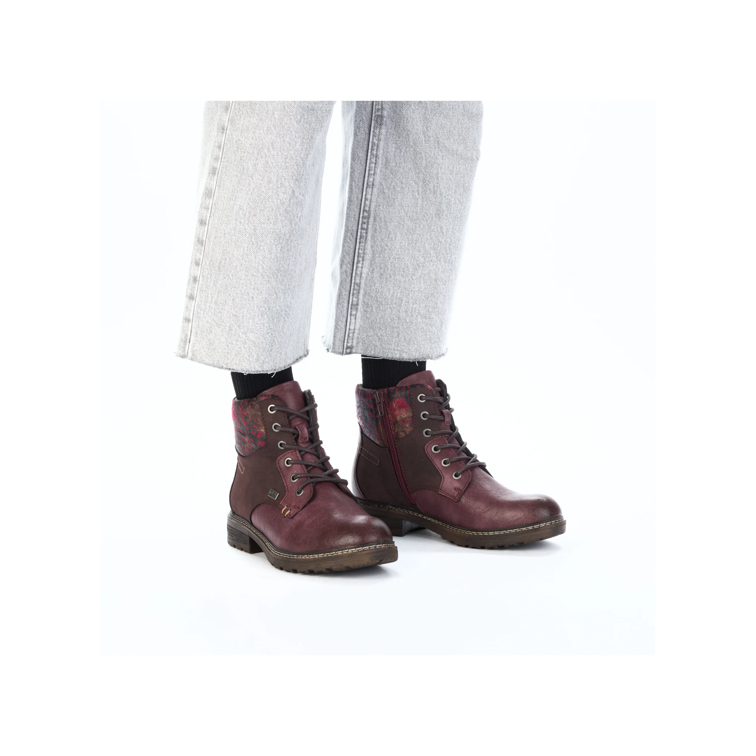 Rieker Woman's Boots - Red | 94712-35 - Image 10