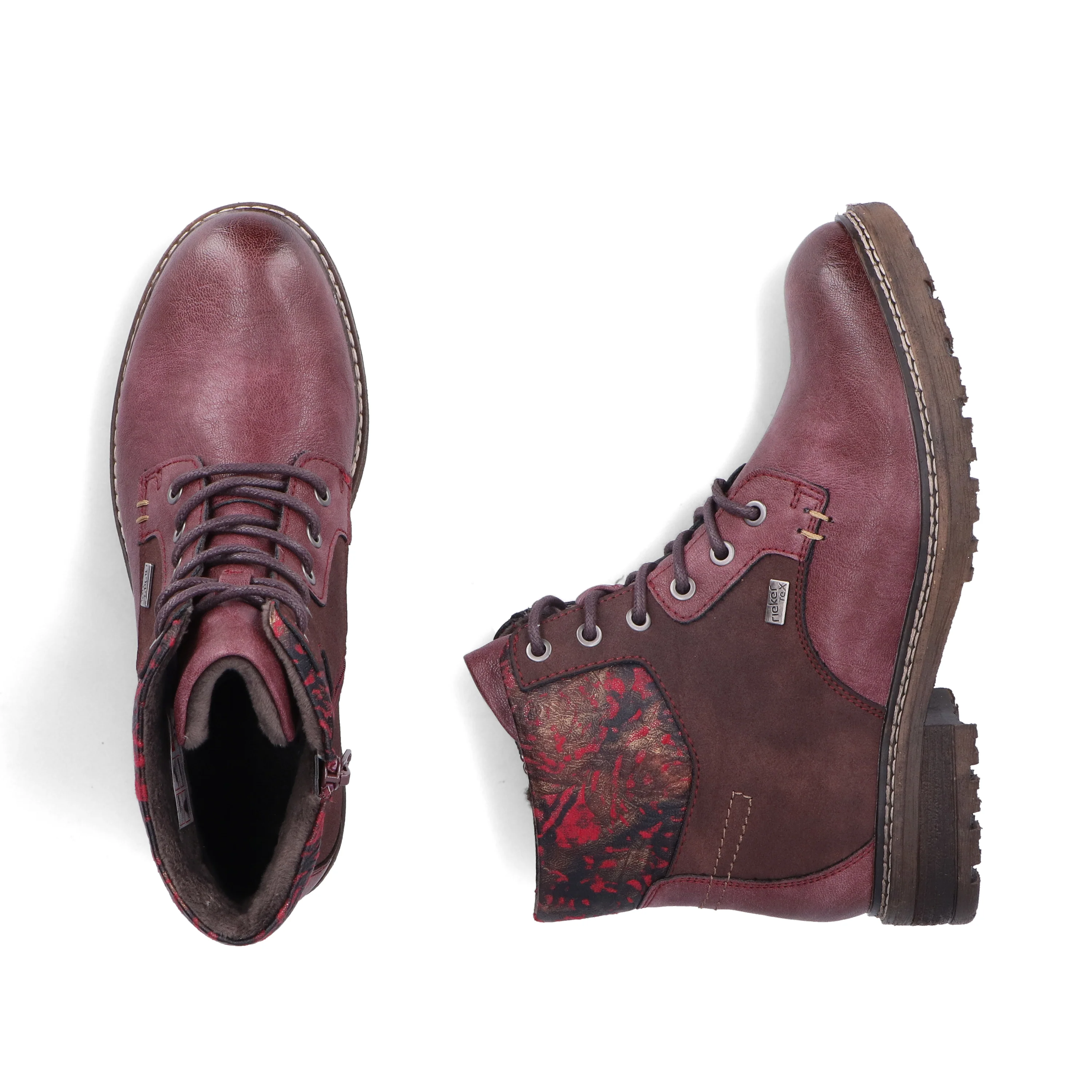 Rieker Woman's Boots - Red | 94712-35 - Image 9