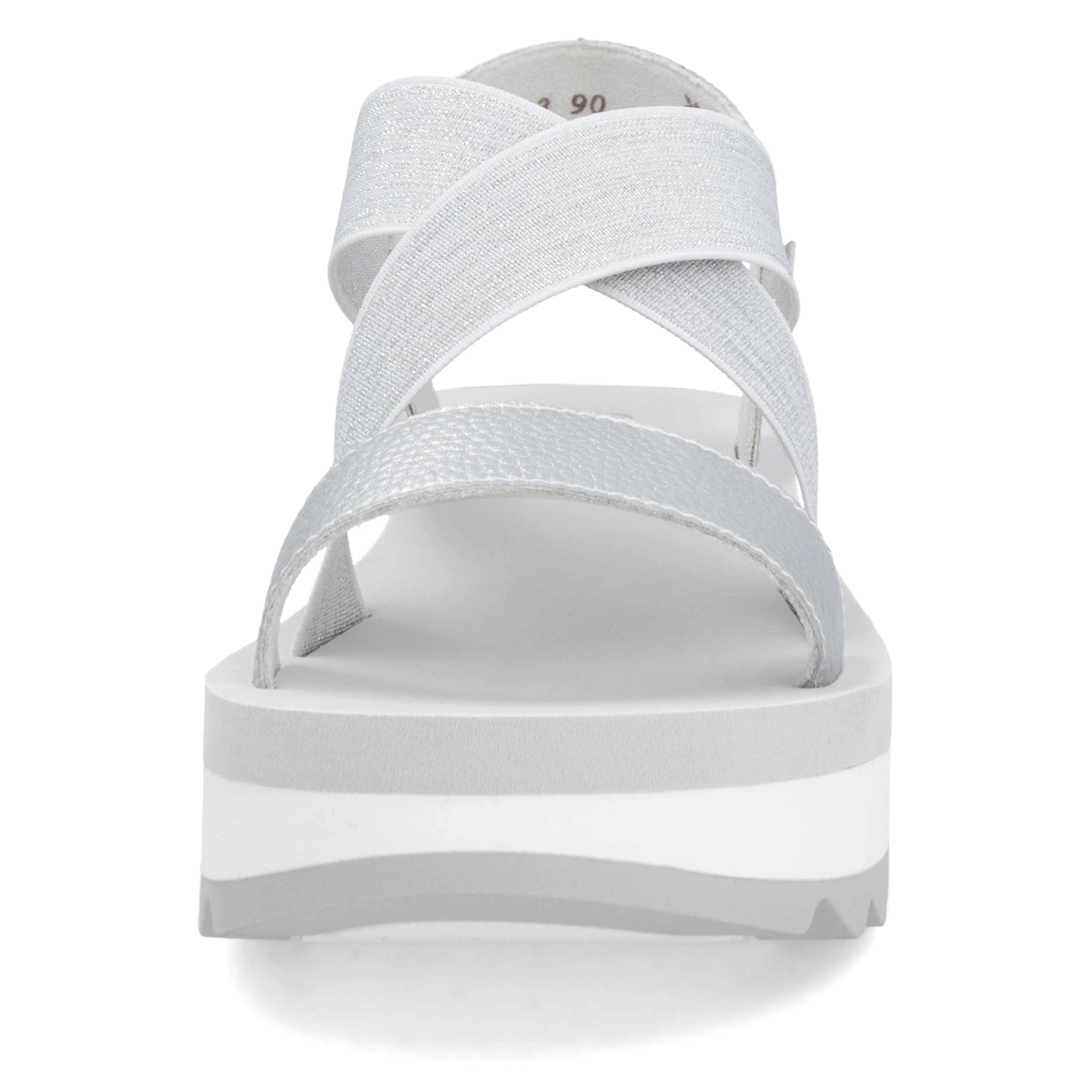 Rieker Sport Woman's Sandal - Silver/Platinum | W3053-90 - Image 6