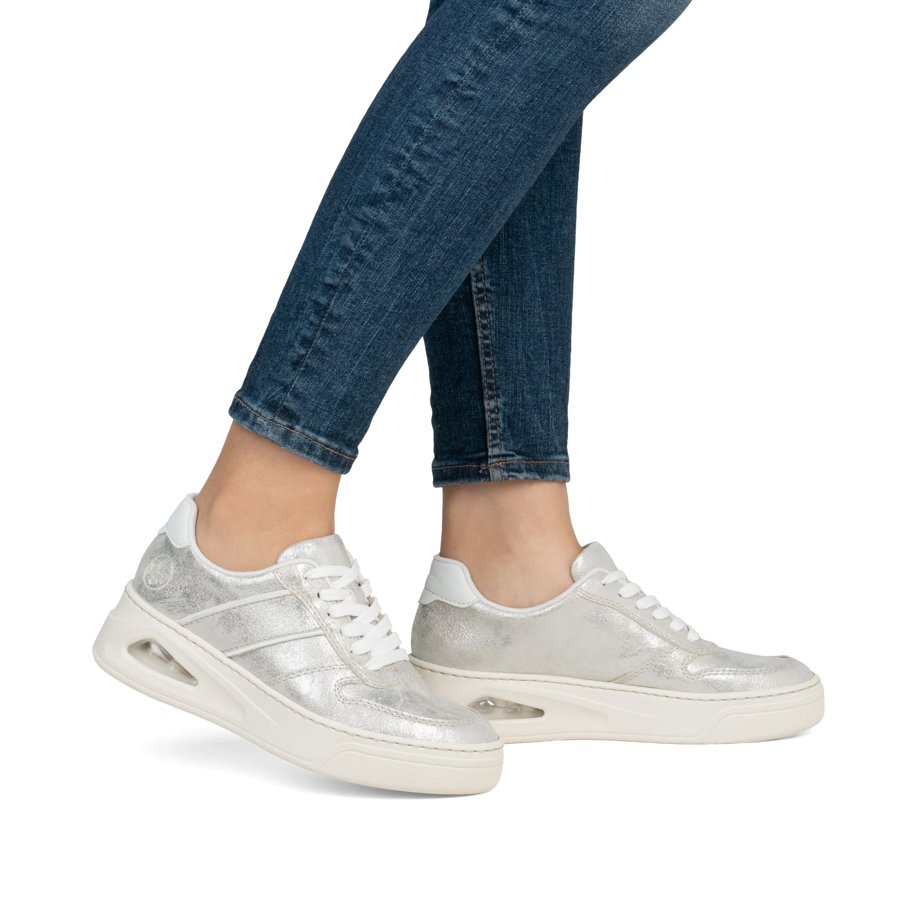Rieker Woman's Shoes - Silver/Platinum | N6402-40 - Image 10