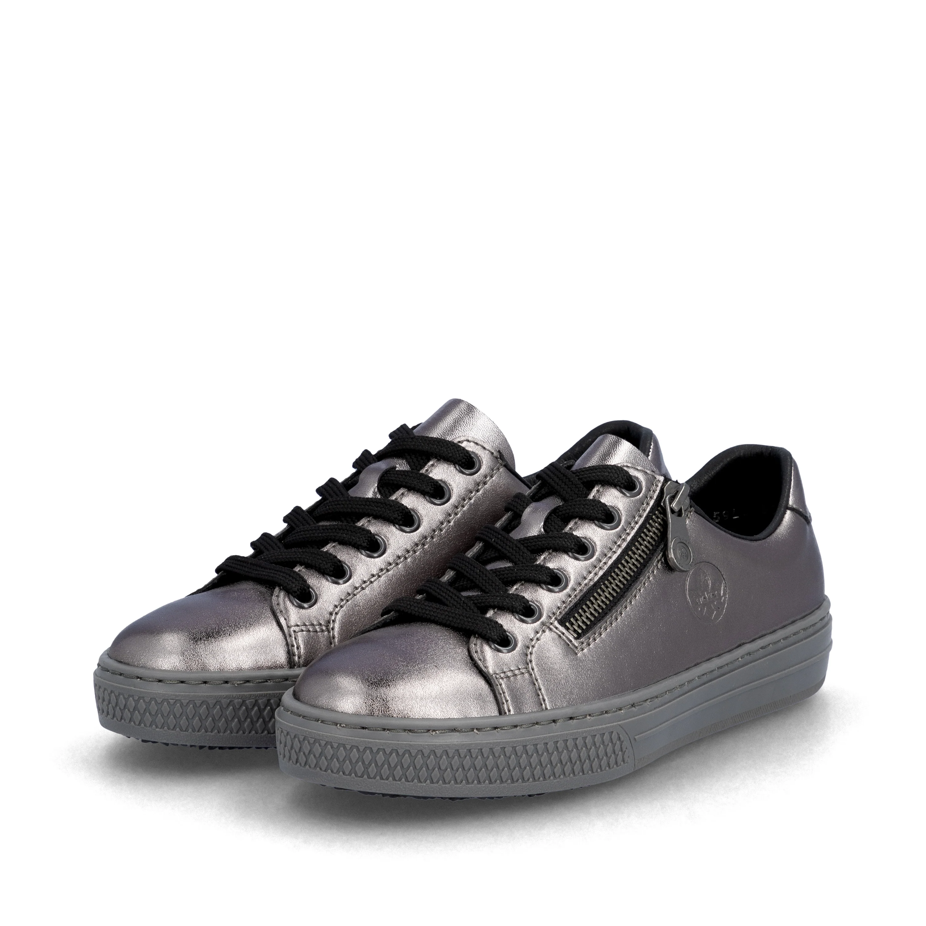 Rieker Woman's Shoes - Silver/Platinum | L59L1-90 - Image 8