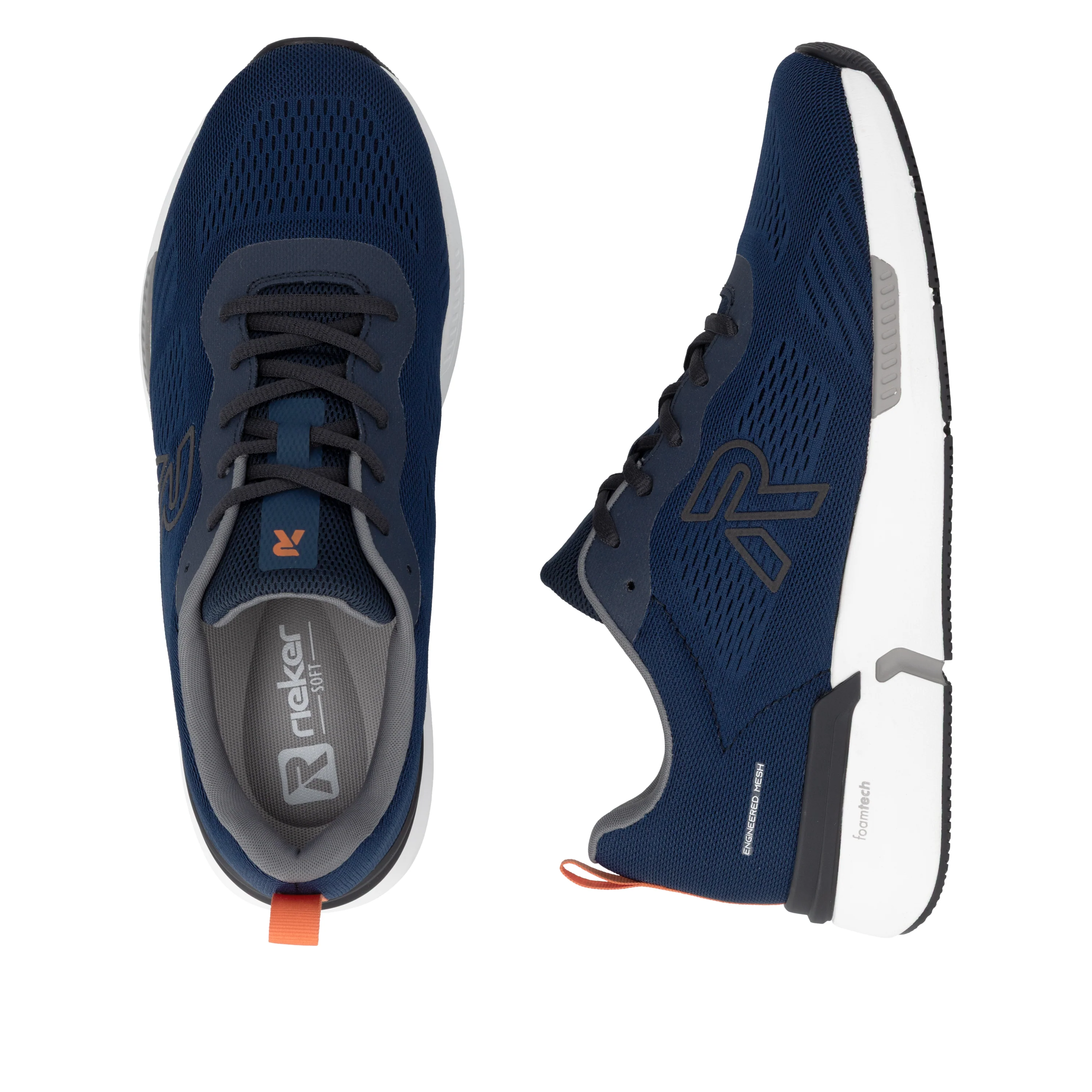 Rieker Sport Men's Trainer - Blue | U1404-14 - Image 18