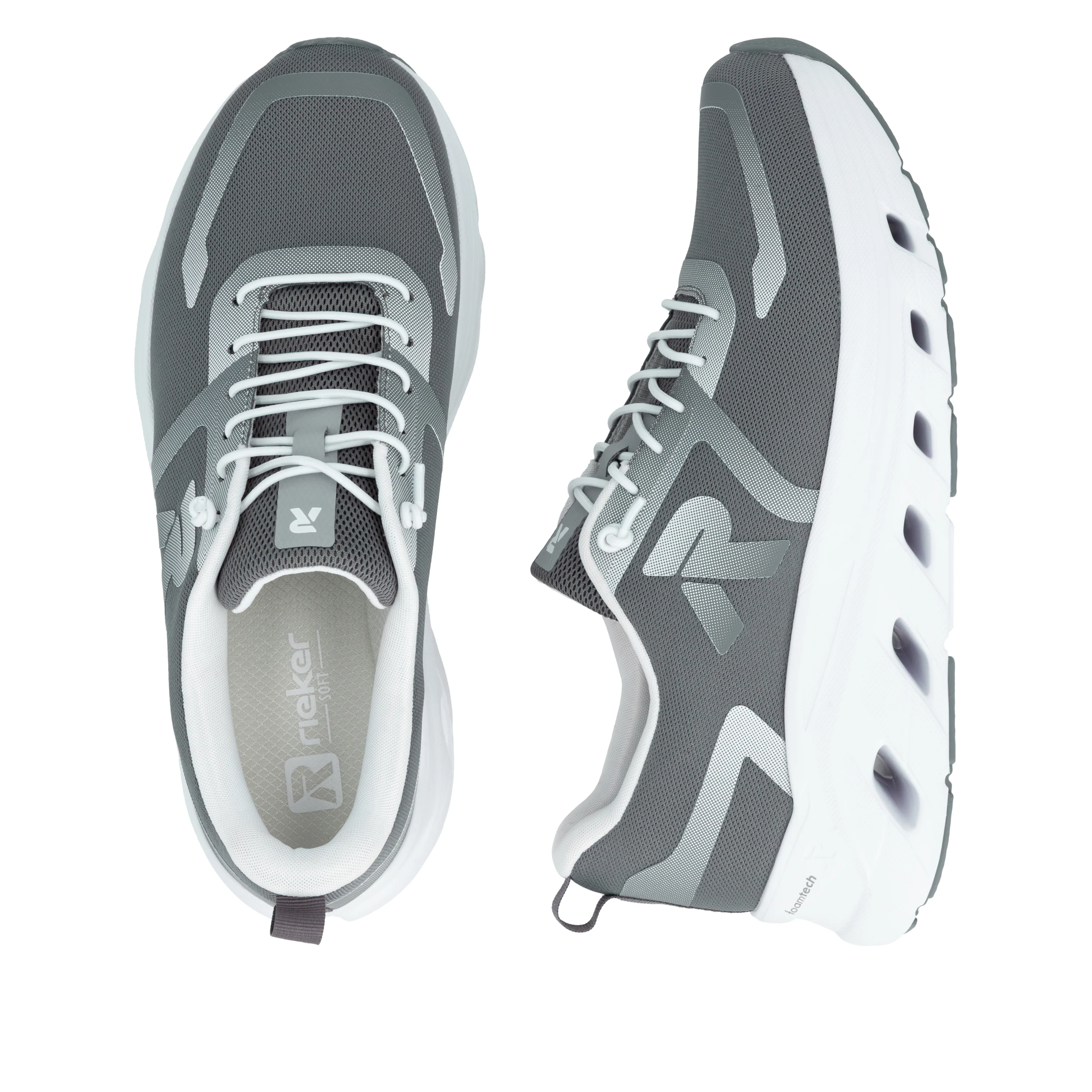 Rieker Sport Men's Trainer - Grey | U3504-45 - Image 19